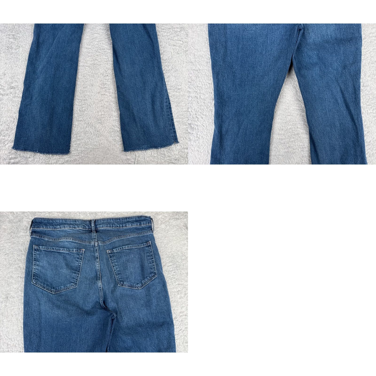 Old Navy Old Navy Jeans Womens 12 Blue Denim Kicker Bootcut Extra High Rise Cotton 34x31 Size 34" / US 12 / IT 48 - 10 Thumbnail