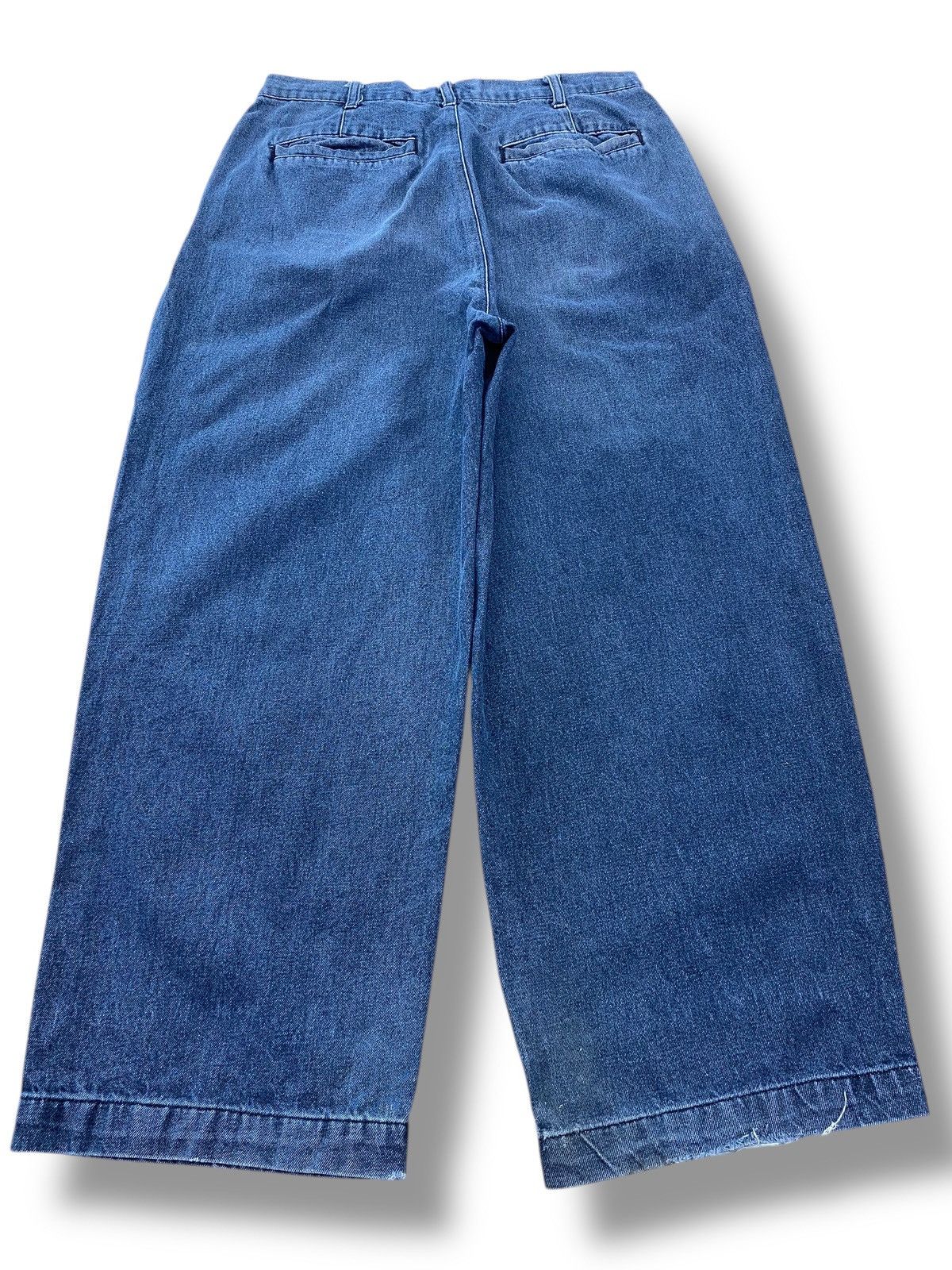 Japanese Brand Japanese Brand Blue Wash Baggy Jeans Style Size US 31 - 3 Thumbnail