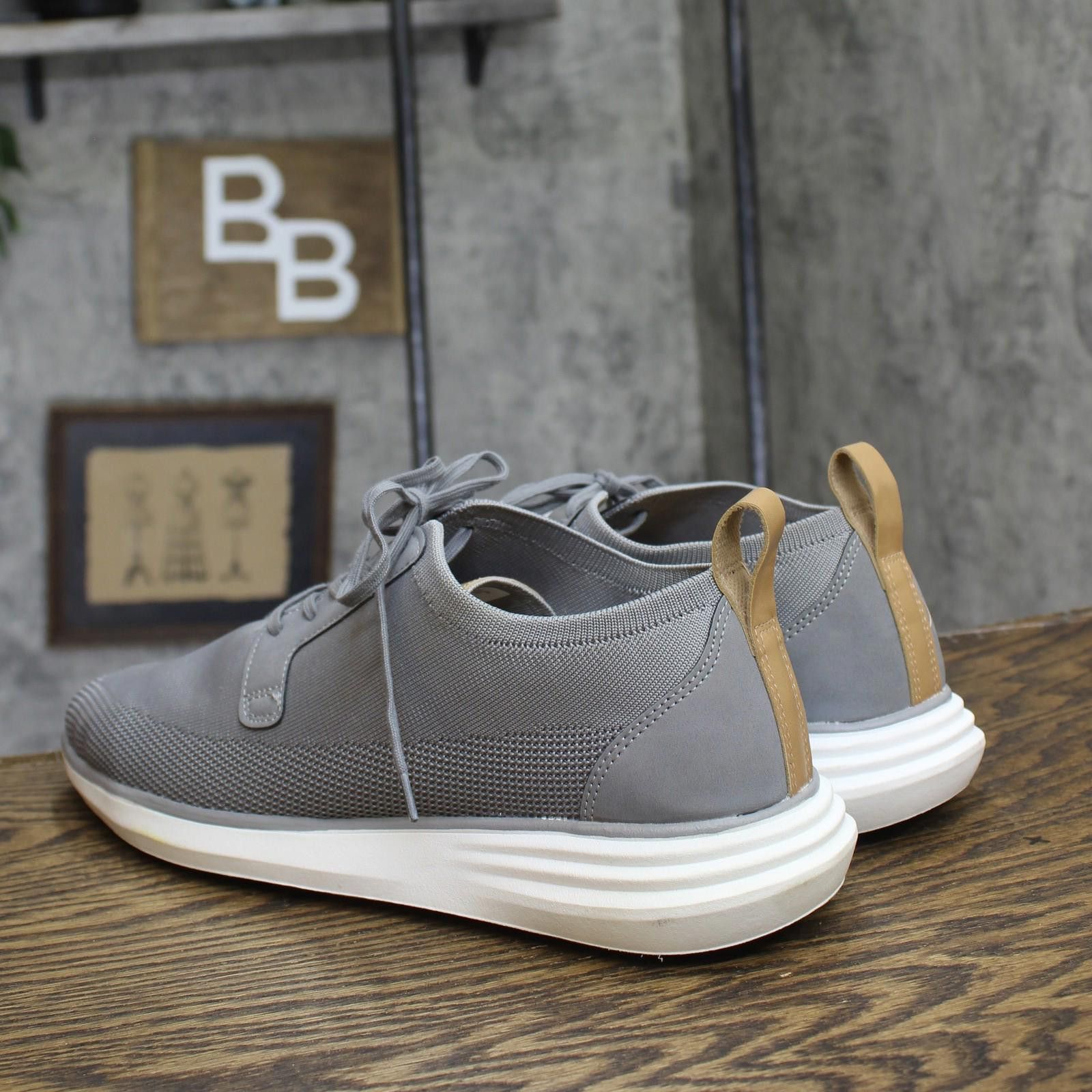 Designer Goodfellow & Co Zeke Knit Dress Sneakers 90971821 Gray 11 Size US 11 / EU 44 - 2 Thumbnail