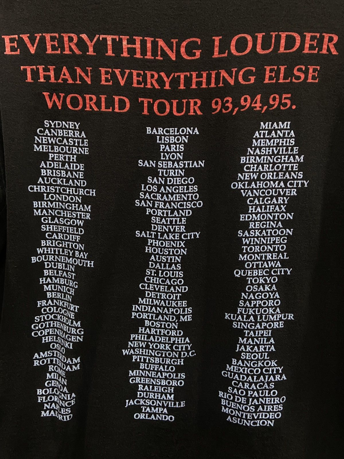Band Tees × Vintage Vintage 90s Meat Loaf Hard rock Metal World Tour TShirt Size US L / EU 52-54 / 3 - 11 Thumbnail