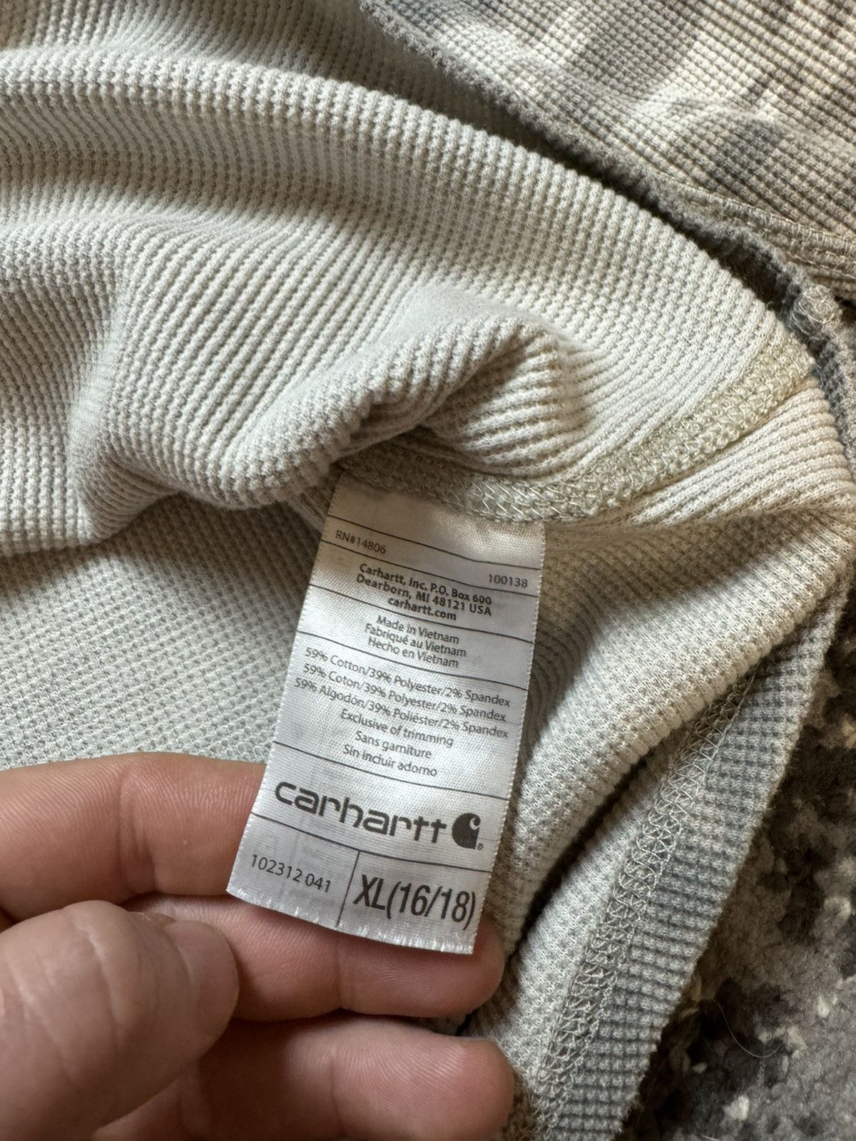 Carhartt × Japanese Brand × Vintage Vintage Y2K Carhartt Wip Camo Opium Carti Style Long Sleeve Size US M / EU 48-50 / 2 - 8 Thumbnail