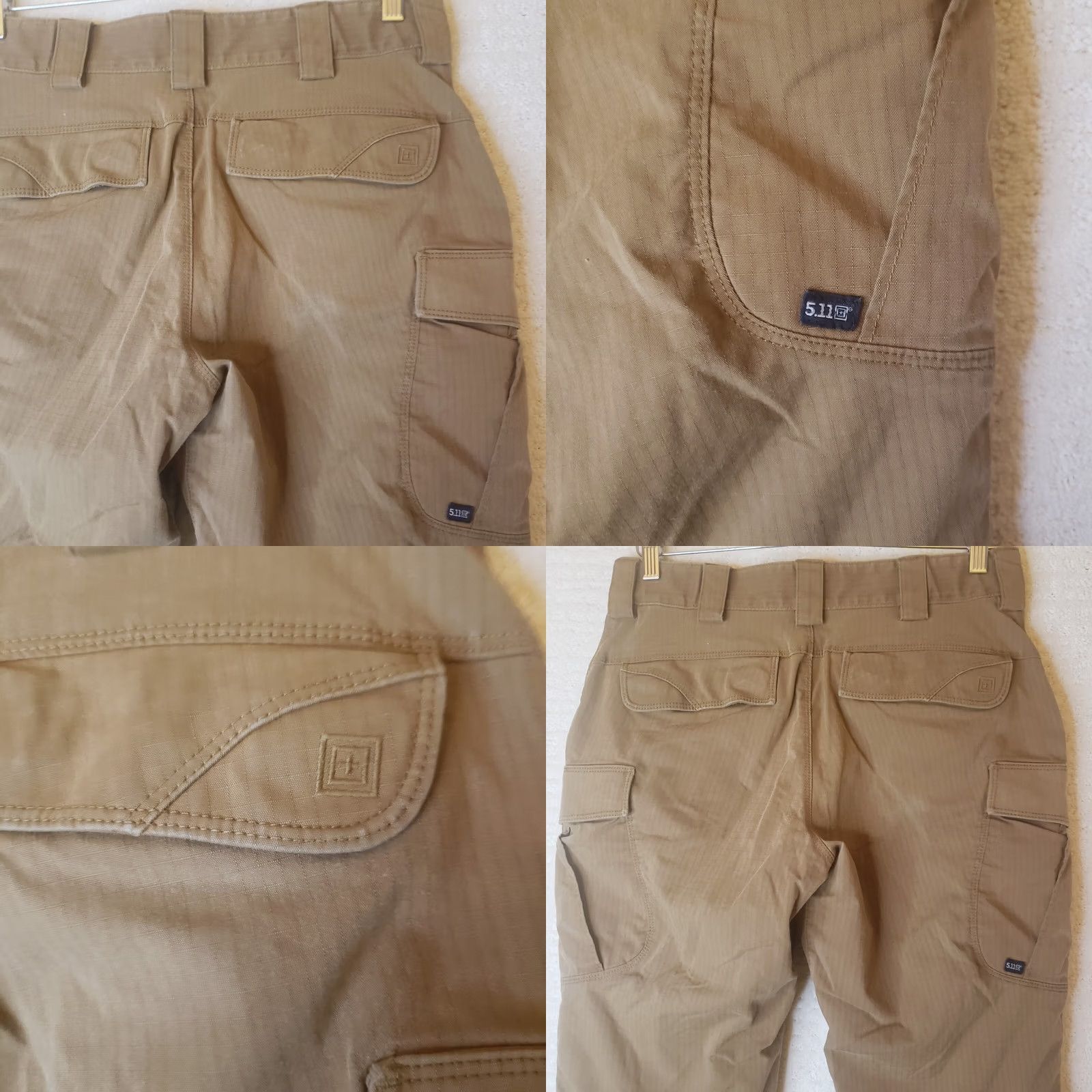 Vintage 5.11 Tactical Brush Guard Canvas Field Pants Men 30x29 Brown Tan Casual Workwear Belt Loops Pockets Logo Size US 30 / EU 46 - 9 Thumbnail