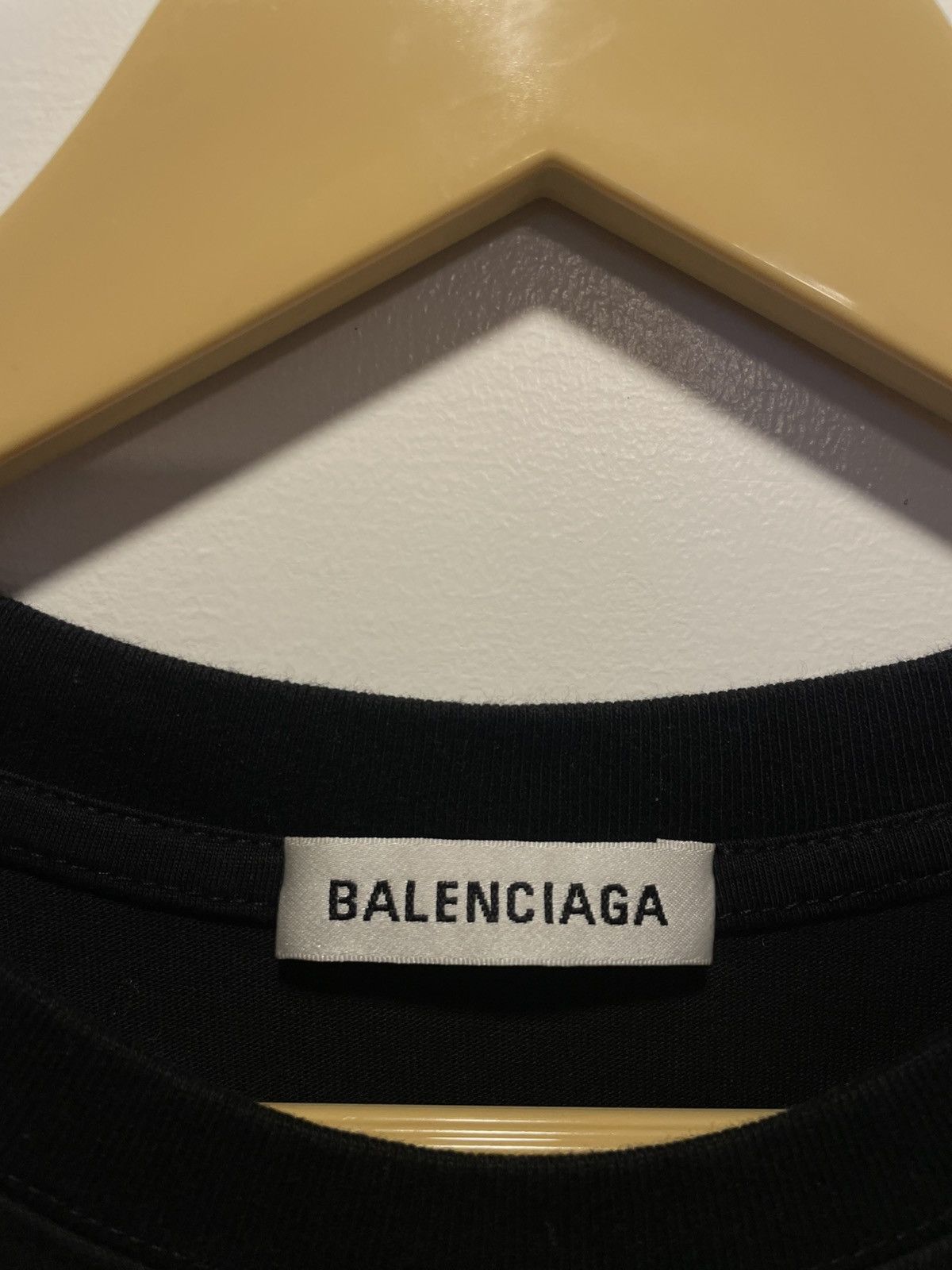 Balenciaga Balenciaga Wheat Ear Washed Black Tee Size US XS / EU 42 / 0 - 2 Thumbnail