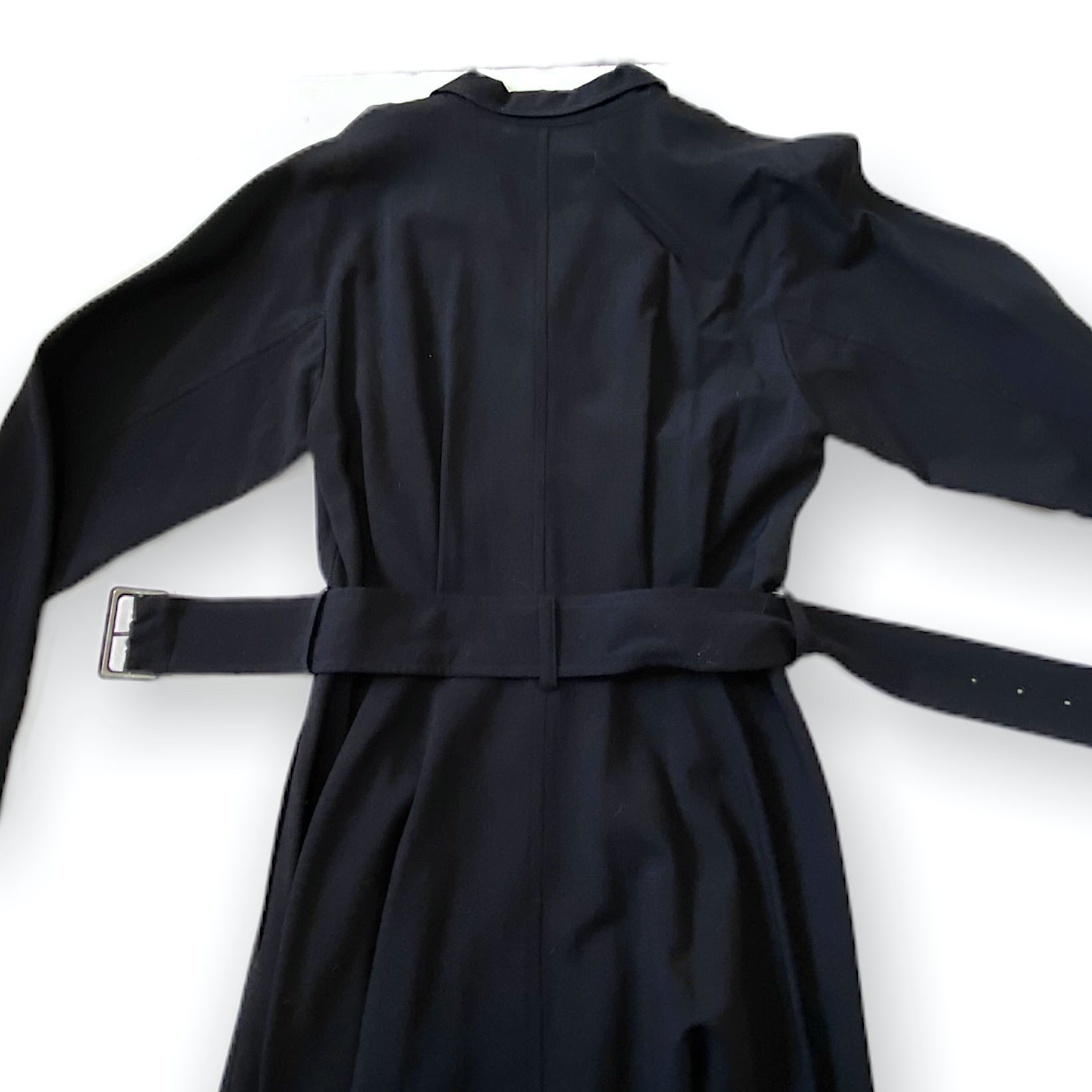 Comme des Garcons Comme des Garçons Tricot AD1991 Navy Wool Belted Midi Dress Size S / US 4 / IT 40 - 8 Thumbnail