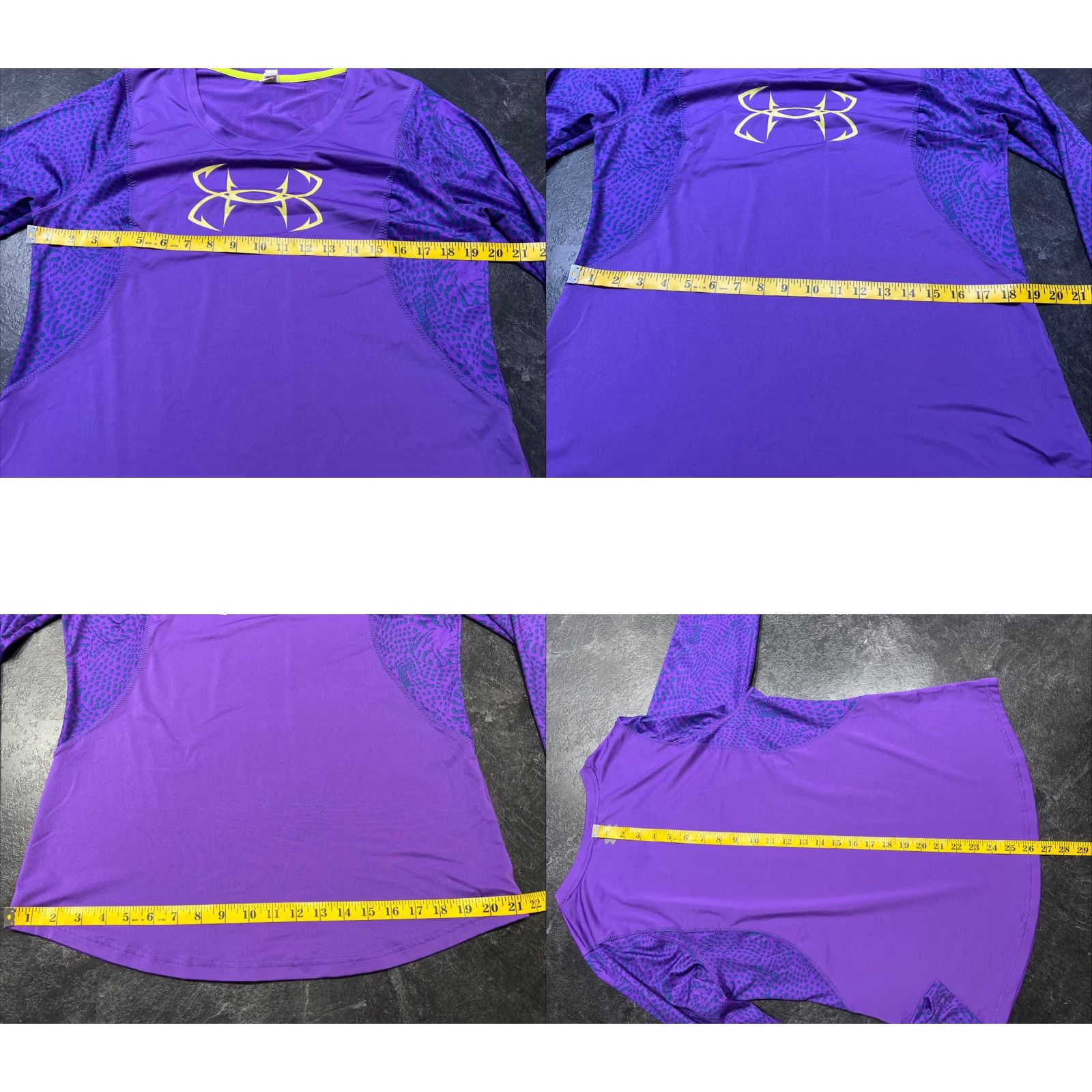 Under Armour UNDER ARMOUR Women's Long Sleeve Purple Printed Fishing T-Shirt Large Activewear Size L / US 10 / IT 46 - 8 Thumbnail