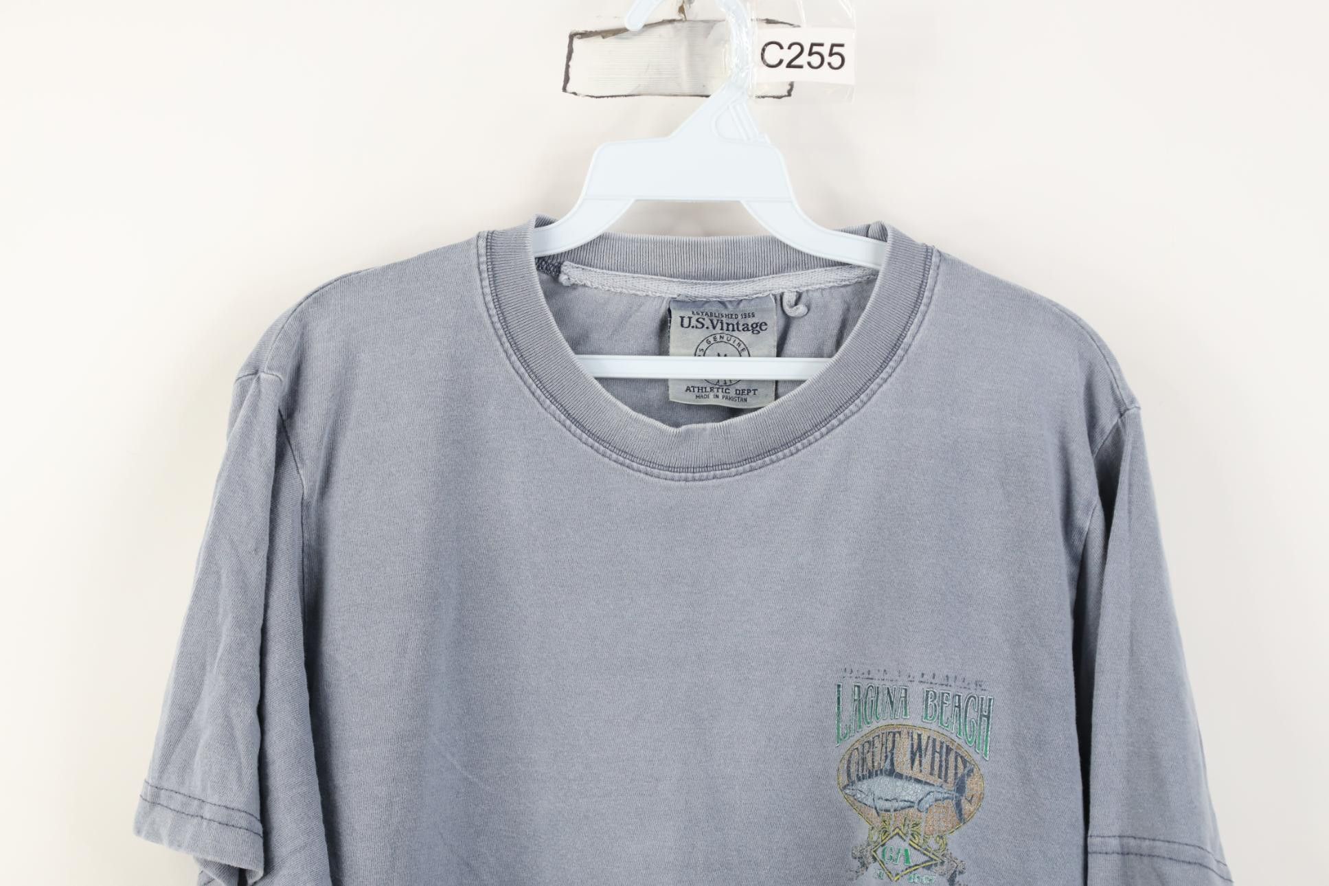 Vintage Vintage 90s Streetwear Laguna Beach White Shark T-Shirt Size US M / EU 48-50 / 2 - 2 Thumbnail