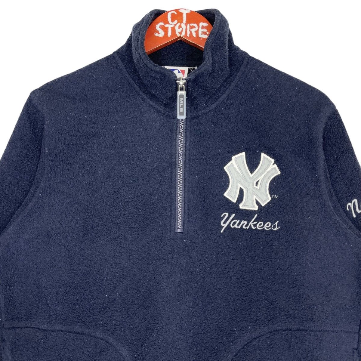 MLB × New York Yankees MLB New York Yankees Half Zipper Fleece Sweatshirt Size US M / EU 48-50 / 2 - 3 Thumbnail