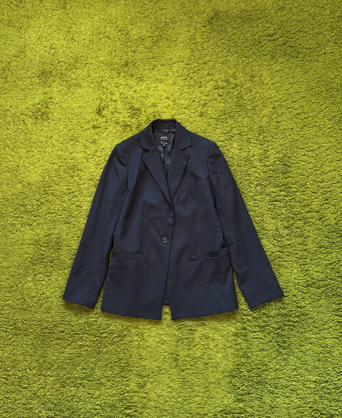 A.P.C. × Designer A.P.C. Rue Madame Paris 100% wool navy blazer Size XS / US 0-2 / IT 36-38 - 1 Thumbnail