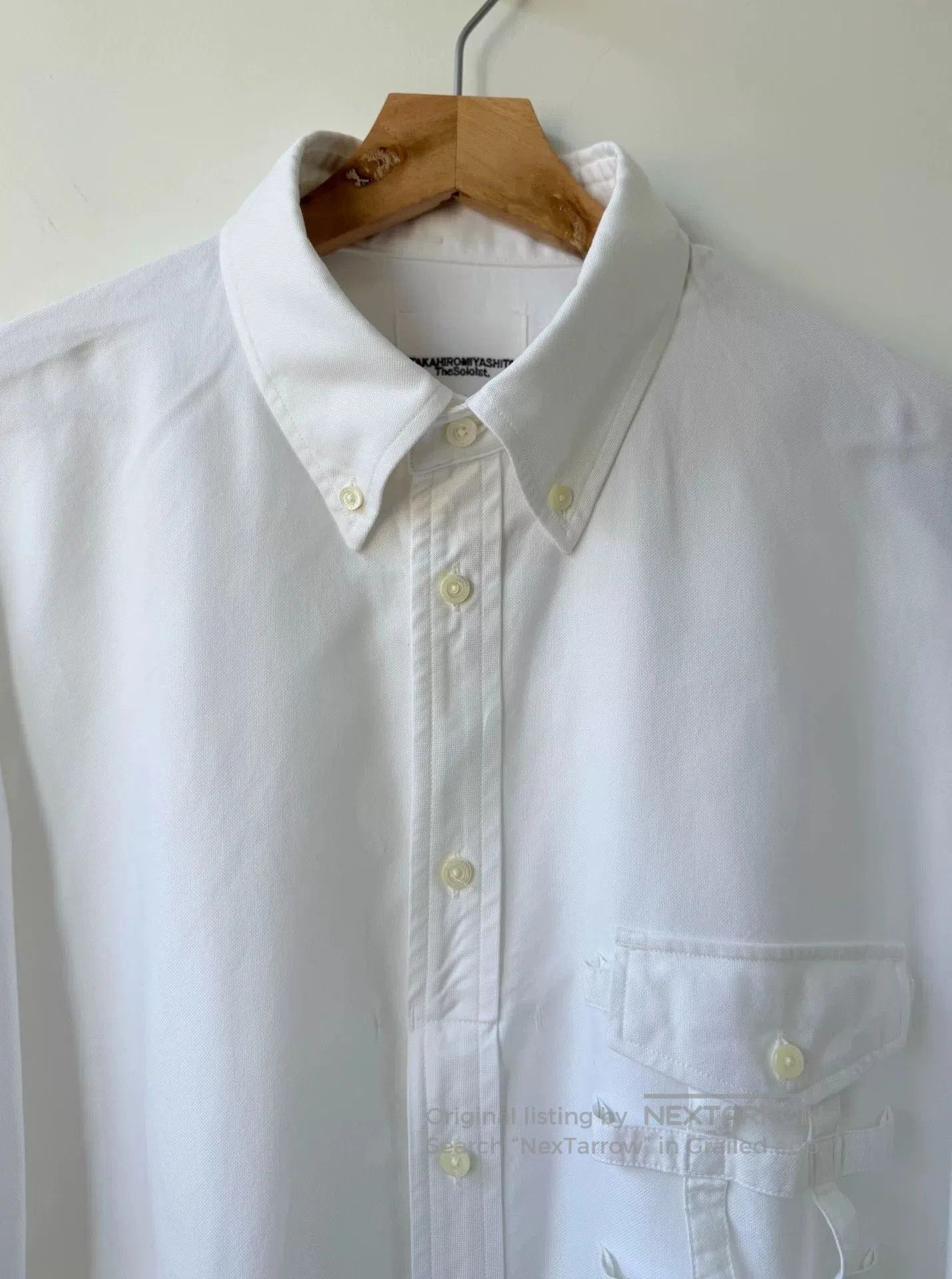 Takahiromiyashita The Soloist. white long sleeve shirt by takahiromiyashita. Size US L / EU 52-54 / 3 - 3 Thumbnail