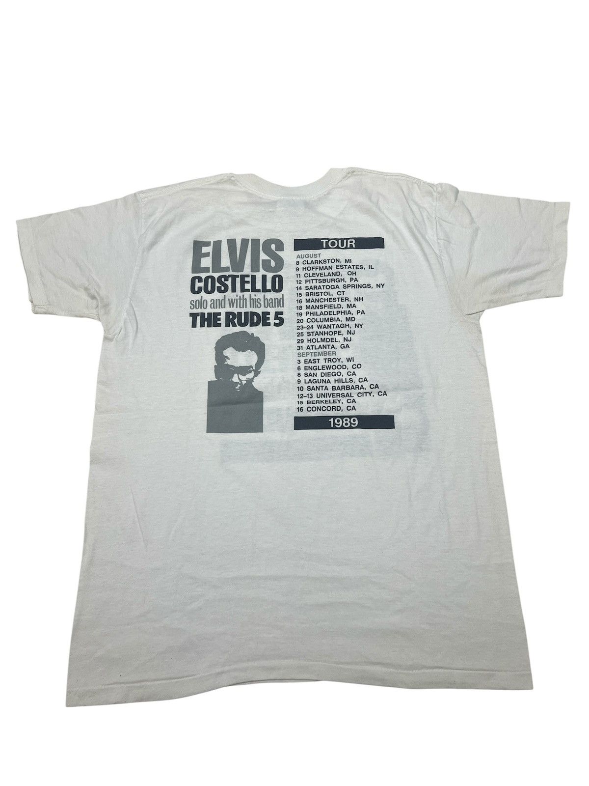 Band Tees Vintage 80’s Elvis Castello Size US XL / EU 56 / 4 - 2 Thumbnail