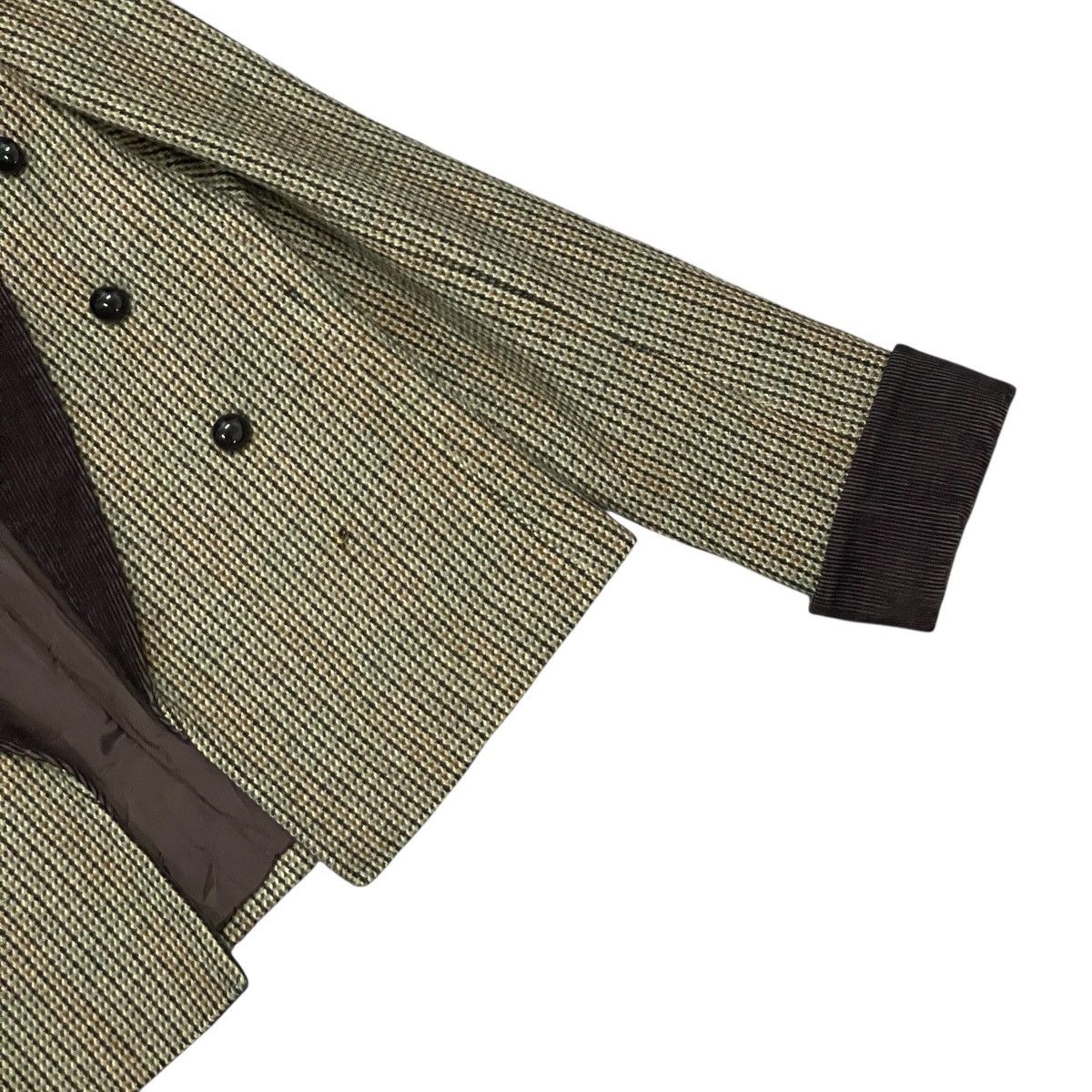 Yves Saint Laurent Vintage 80s Yves Saint Laurent Cropped Houndstooth Blazer Size M / US 6-8 / IT 42-44 - 3 Thumbnail