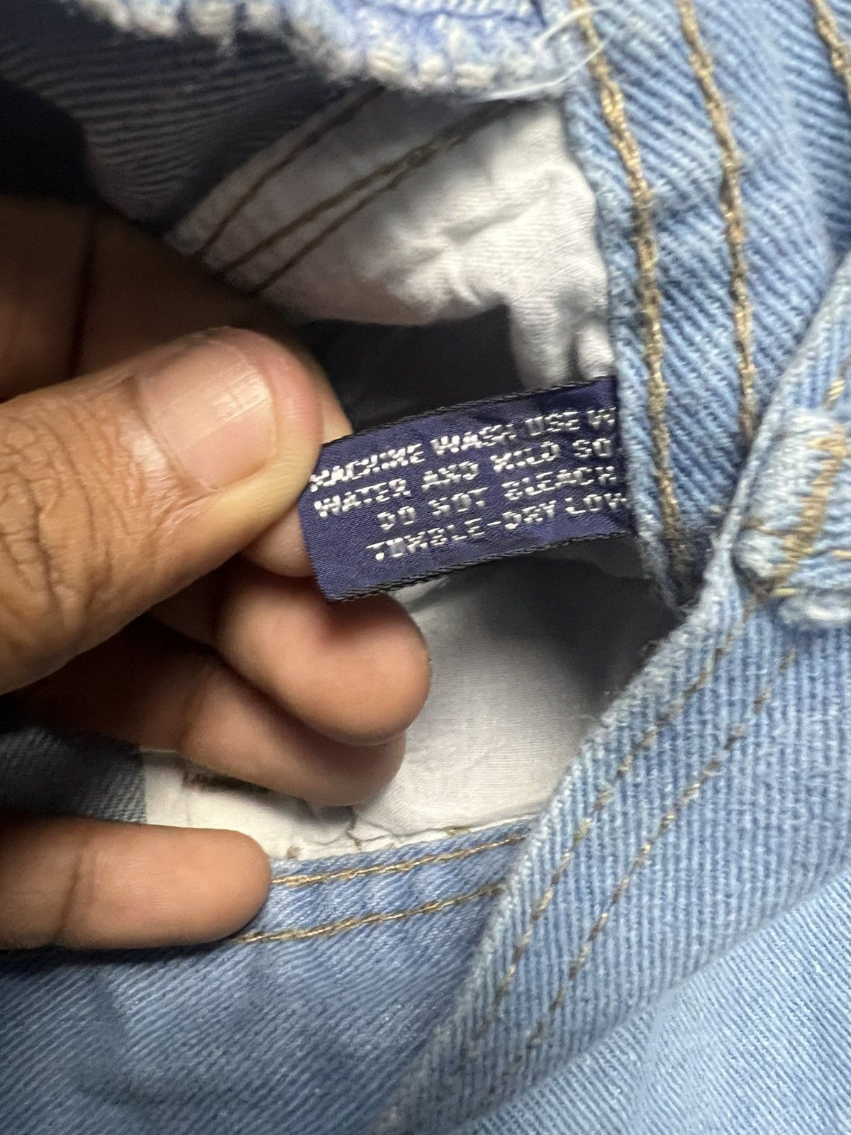 If Six Was Nine VINTAGE 70s BRANDED LION Bell Bottom Jeans (41) Size US 31 - 7 Thumbnail