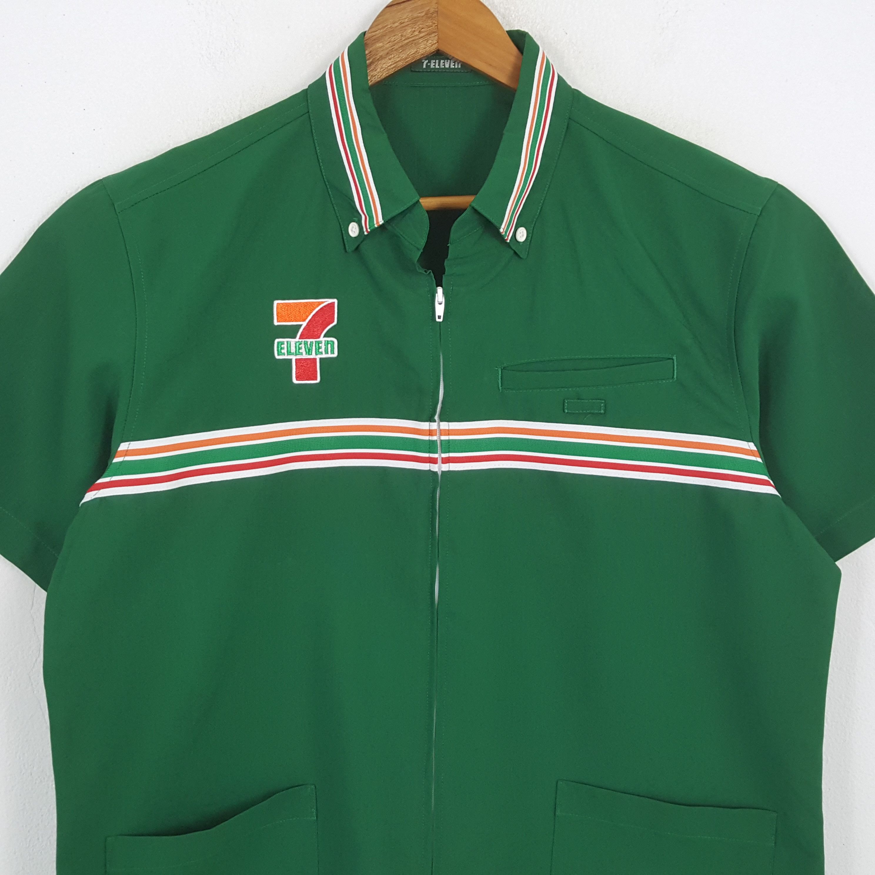 Japanese Brand × Vintage Vintage 7-ELEVEn Japanese Workers Uniform Shirt Jacket Size US L / EU 52-54 / 3 - 4 Thumbnail
