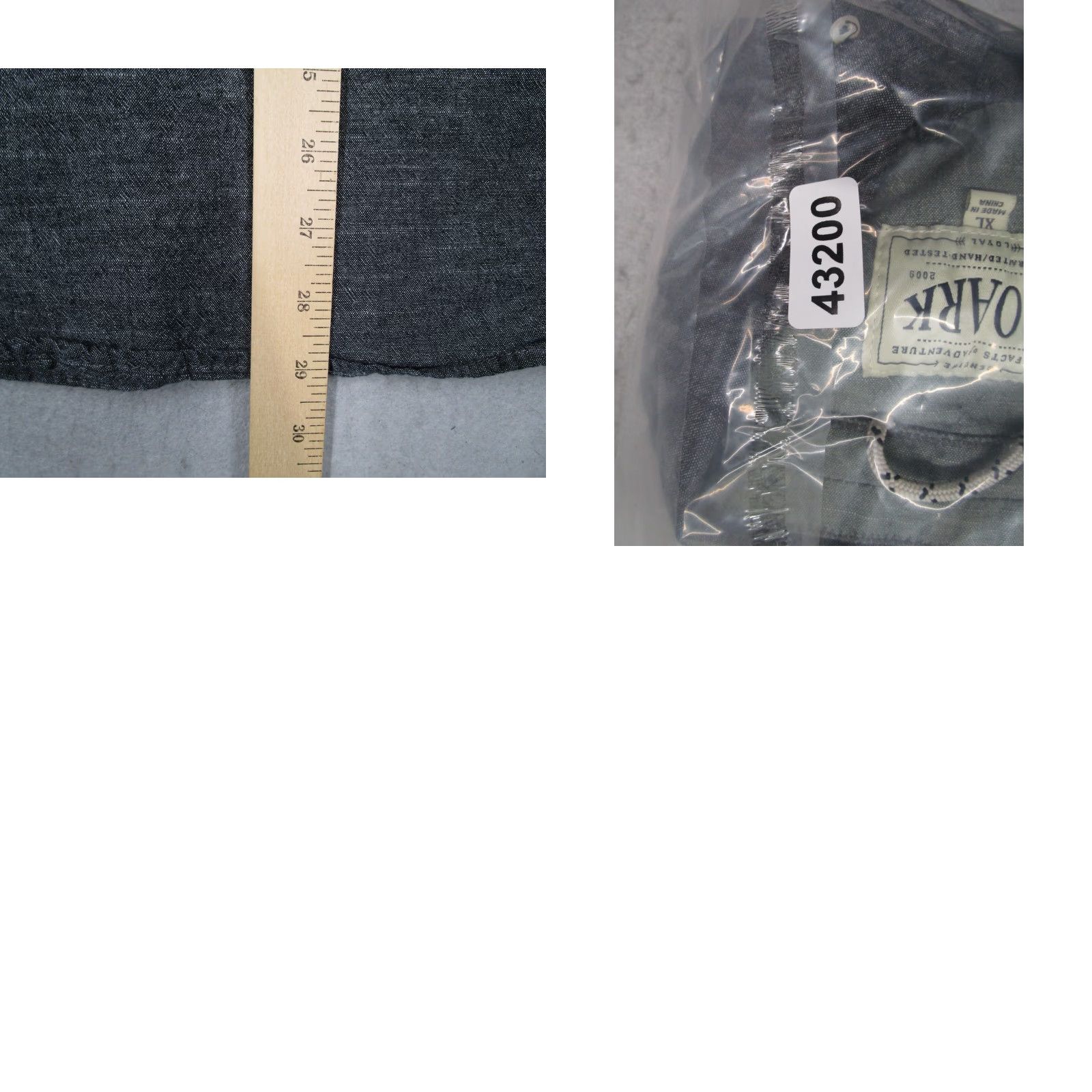 Roark Roark Artifacts Button-Up Mens XL Gray Chambray Shirt Size US XL / EU 56 / 4 - 8 Thumbnail