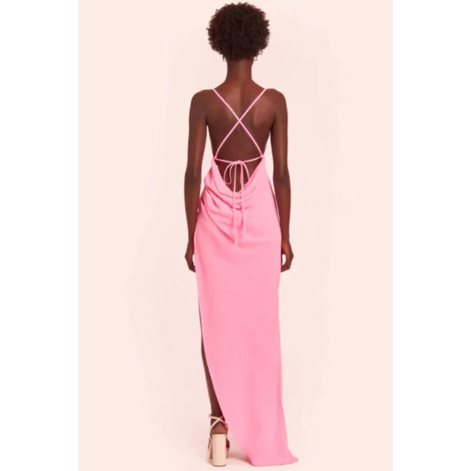 Amanda Uprichard Amanda Uprichard Janet Gown - Shocking Pink - Size M Size M / US 6-8 / IT 42-44 - 2 Thumbnail