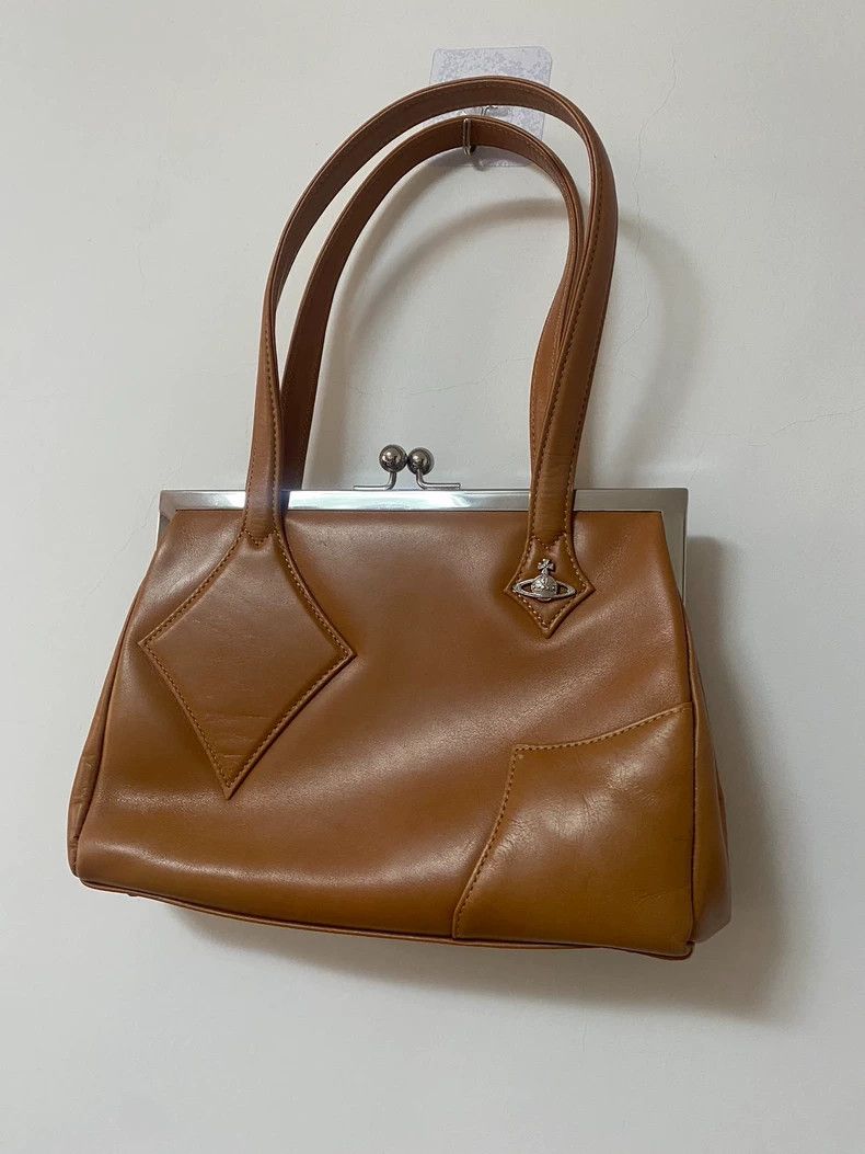 Vivienne Westwood Vivienne Westwood size os Brown second-hand gold purse bag Size ONE SIZE - 2 Thumbnail