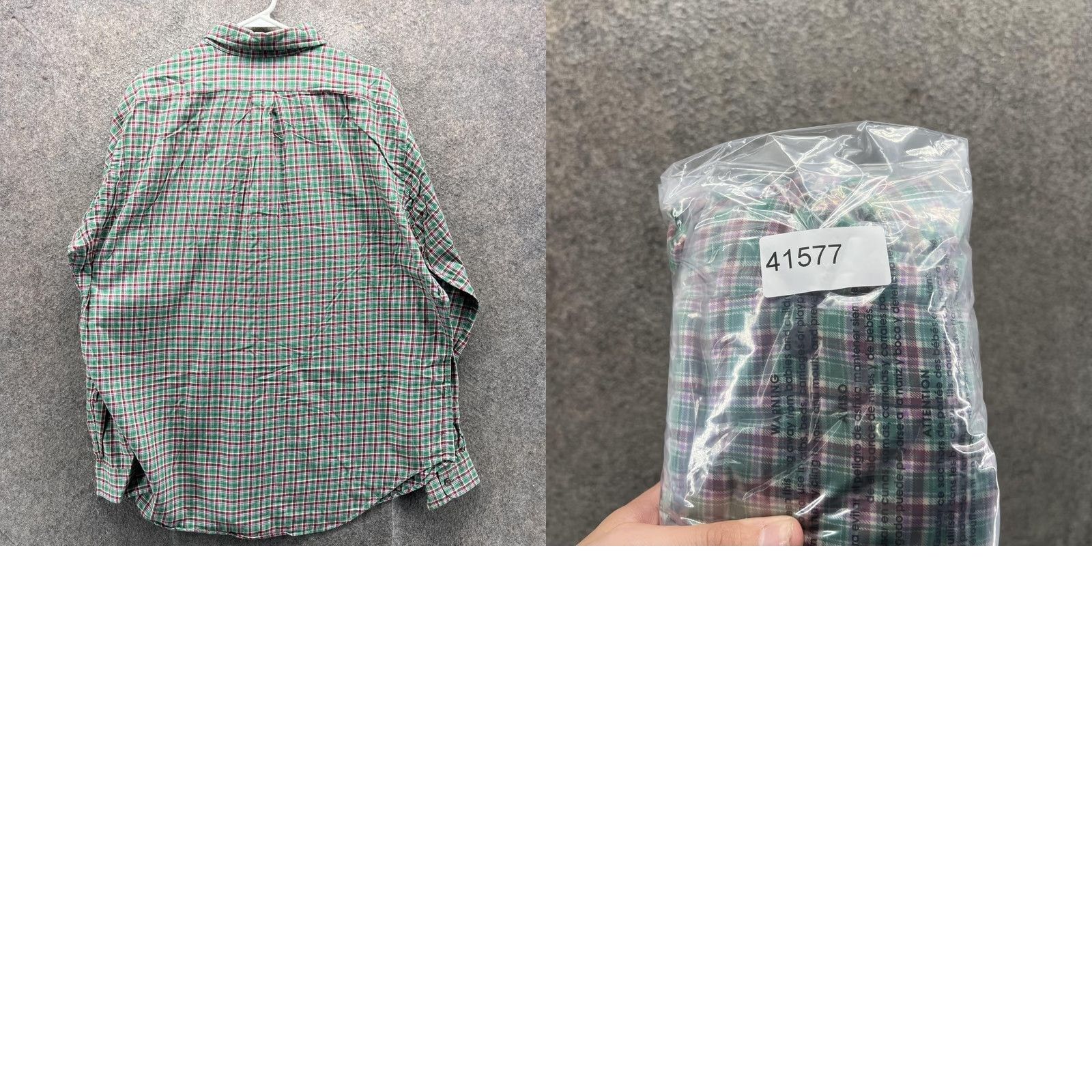 Ralph Lauren Ralph Lauren Shirt Mens XL Green Plaid Long Sleeve Button Front Casual Woven Size US XL / EU 56 / 4 - 8 Thumbnail