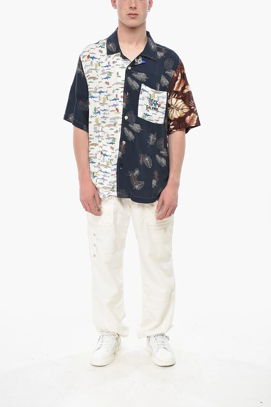 Gallery Dept. og1mm0426 Patchwork Short-Sleeve Shirt in Multicolor Size US XL / EU 56 / 4 - 4 Thumbnail