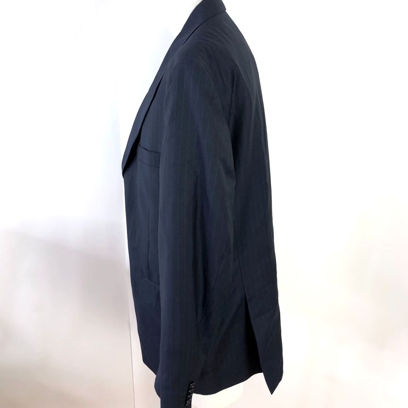 Saks Fifth Avenue Ermenegildo Zegna Cloth Saks Fifth Avenue Sport Coat Jacket 46 Blue Striped Wool Men Size US S / EU 44-46 / 1 - 3 Thumbnail