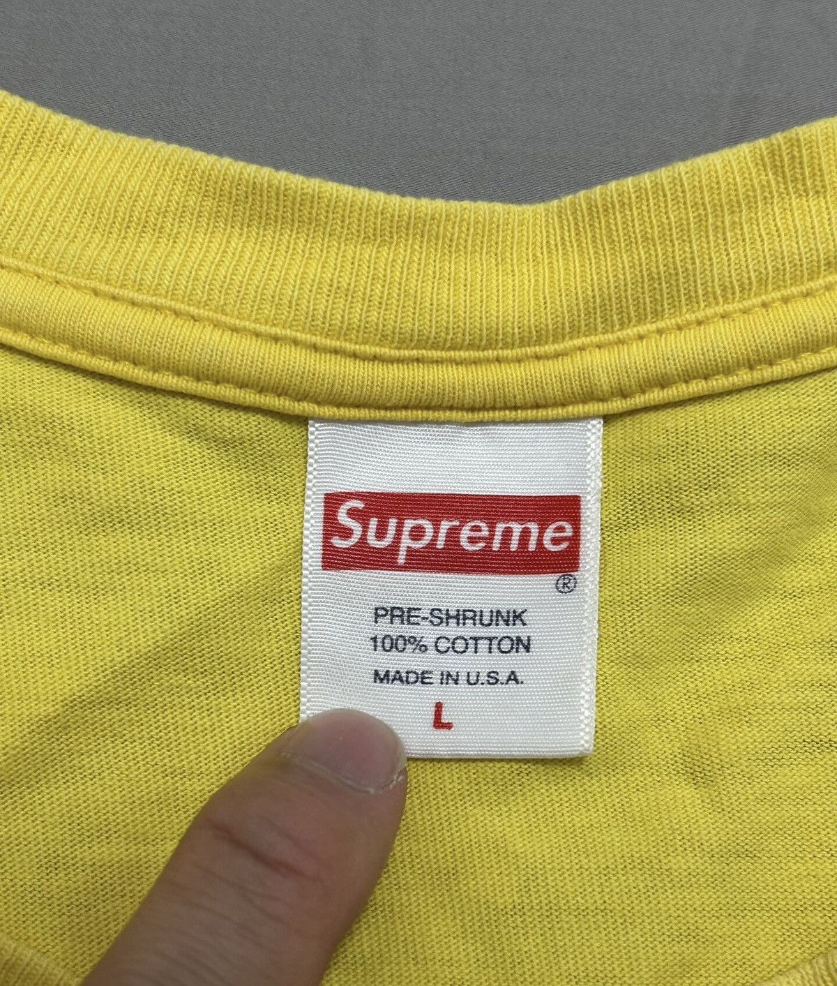 Supreme Supreme cross box logo tee lime T-shirt Size US L / EU 52-54 / 3 - 3 Thumbnail