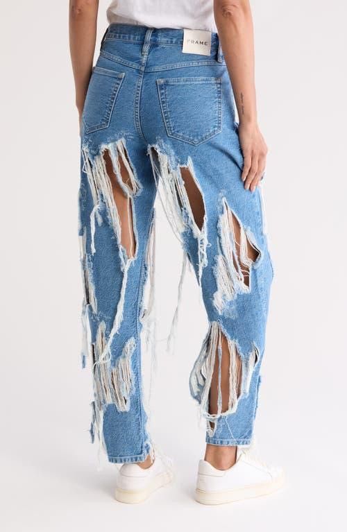Frame Frame Atelier Le High N Tight Straight Dreamland Shred Jeans Size 28" / US 6 / IT 42 - 2 Thumbnail