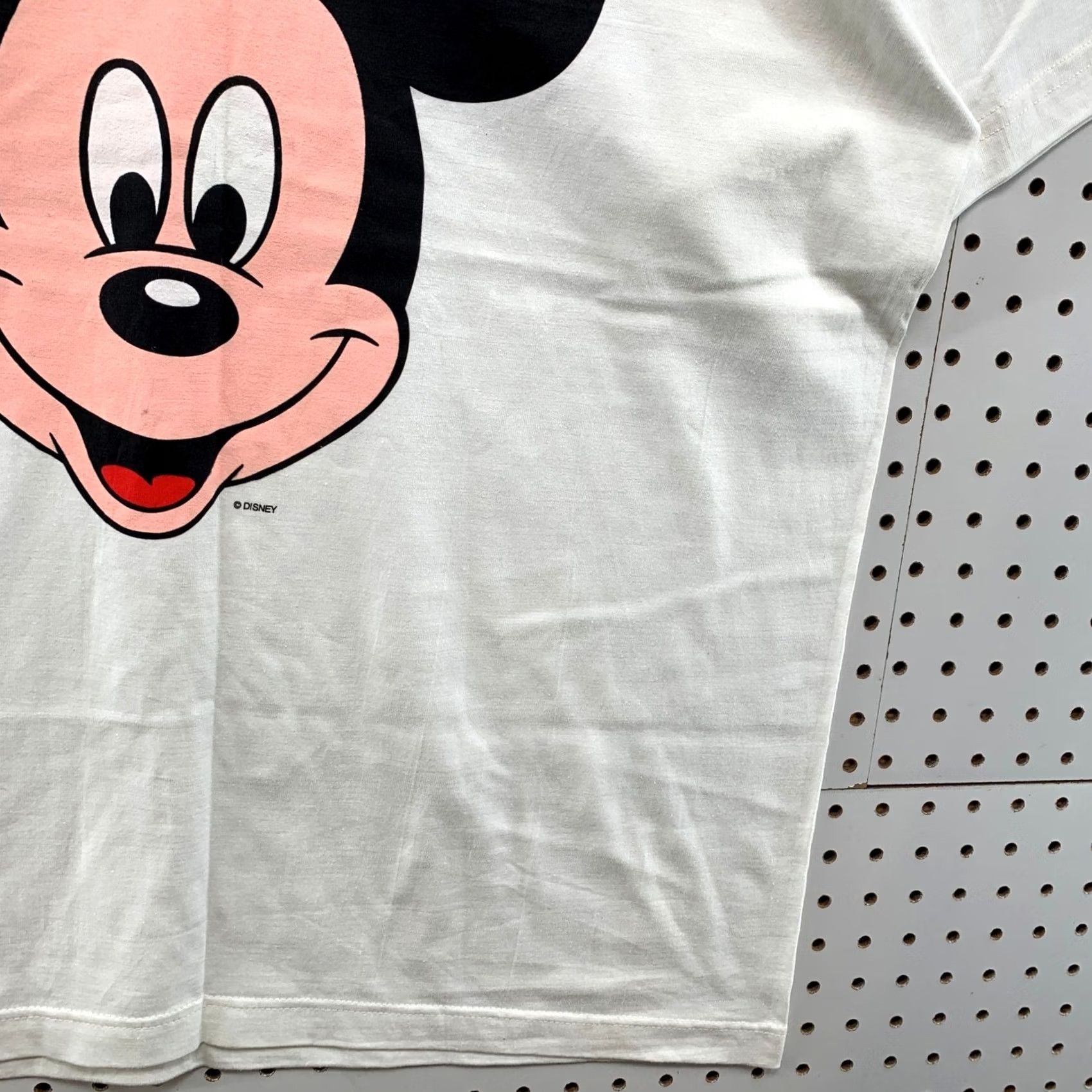Disney VINTAGE Disney Mickey Mouse T Shirt Mens XL White 90s V Neck Graphic Tee Size US XL / EU 56 / 4 - 6 Thumbnail