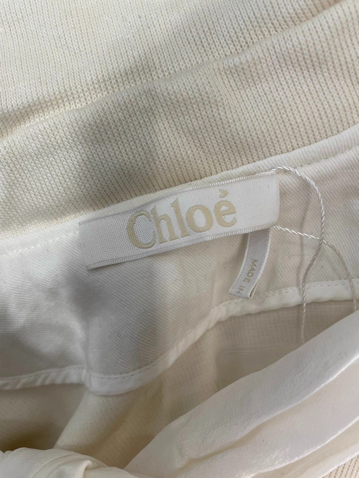 Other Authentic Chloe white cotton navy collar sweatshirt size 34 Size XS / US 0-2 / IT 36-38 - 6 Thumbnail