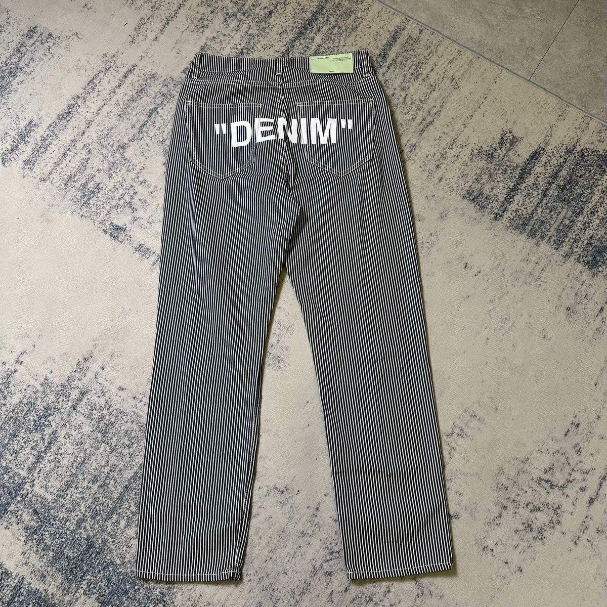 Off-White × Virgil Abloh OFF WHITE DENIM PANTS Size US 26 / EU 42 - 2 Thumbnail