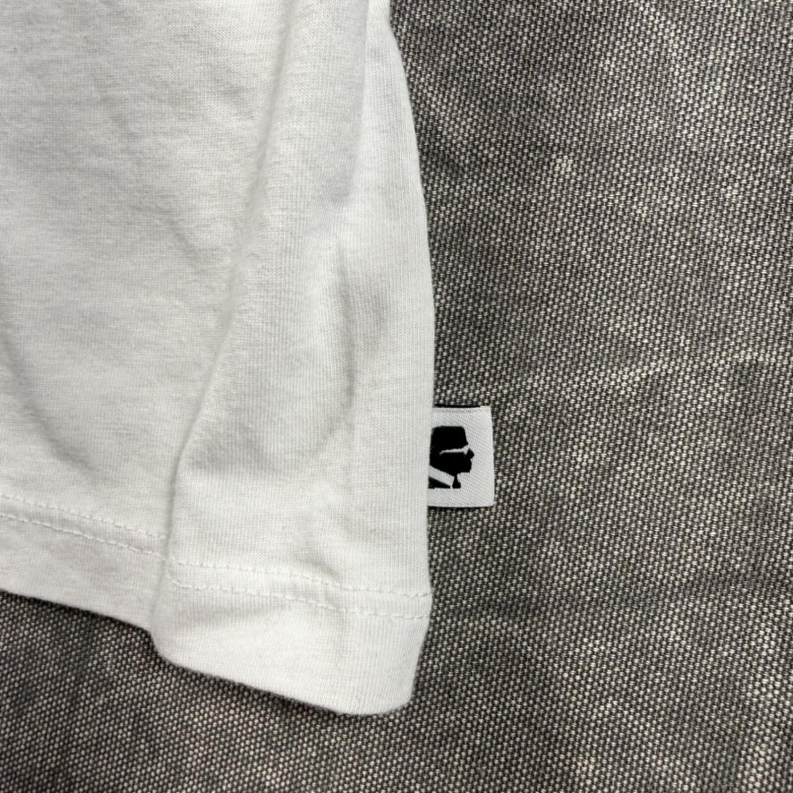 Karl Lagerfeld Karl Lagerfeld Shirt Women's M White Pink Paris Studs Size M / US 6-8 / IT 42-44 - 2 Thumbnail
