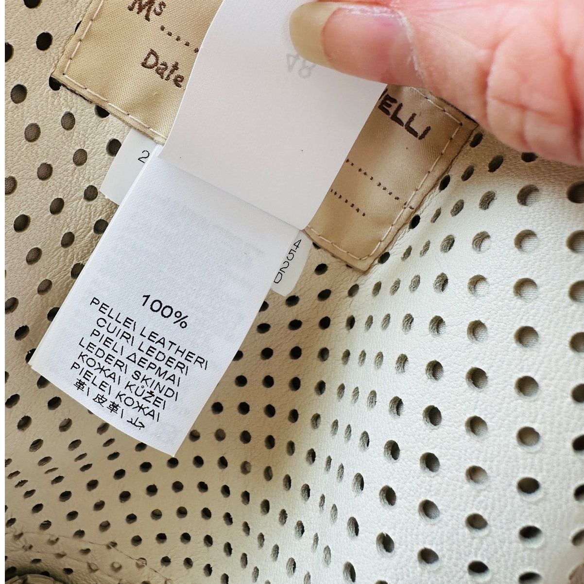 Brunello Cucinelli NWT Brunello Cucinelli Tan Laser Cut Leather Bomber 48 / XL Size XL / US 12-14 / IT 48-50 - 16 Thumbnail