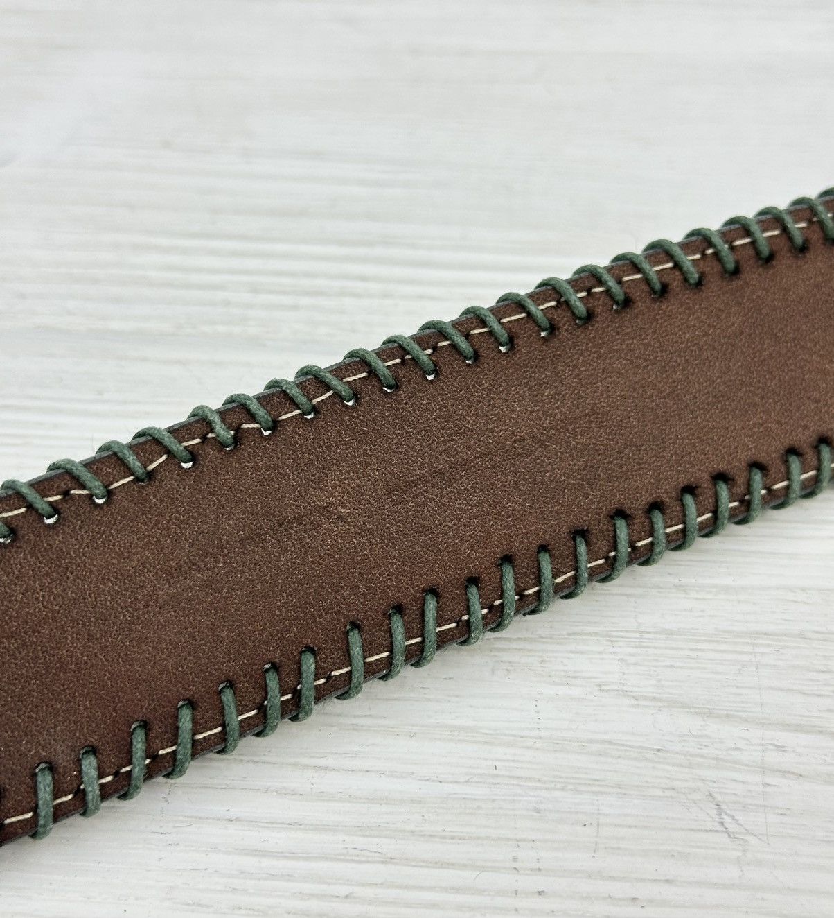 Ralph Lauren Ralph Gladen Genuine Leather Green Belt 100 cm Made in Italy Size ONE SIZE - 13 Thumbnail