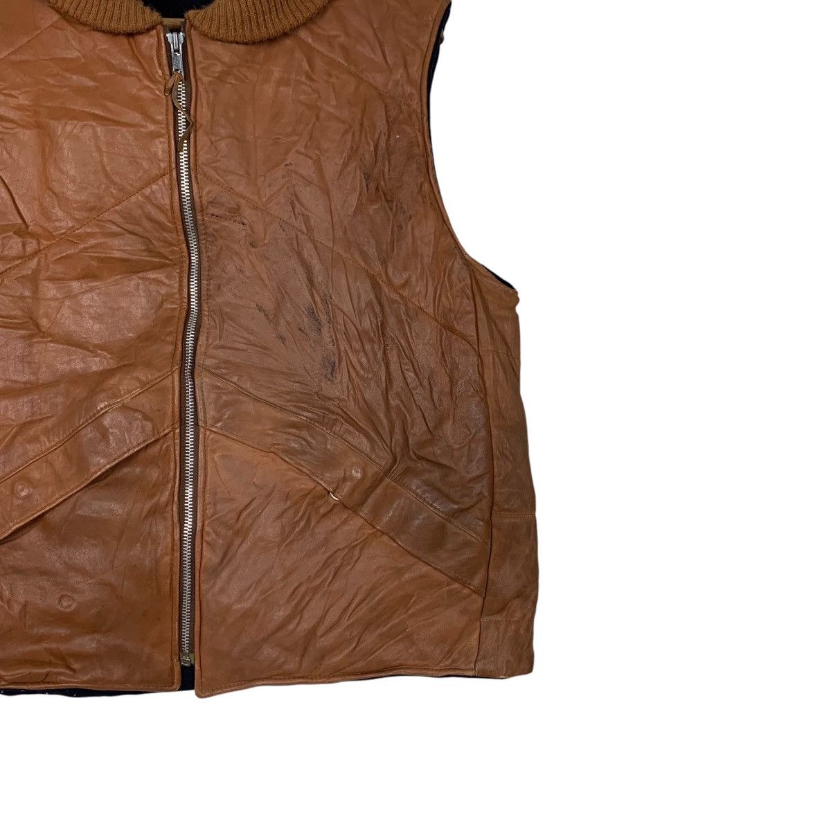 Leather 90’s CRESCO Outerwear Brown Leather Vest #2152-C95 Size US M / EU 48-50 / 2 - 4 Thumbnail