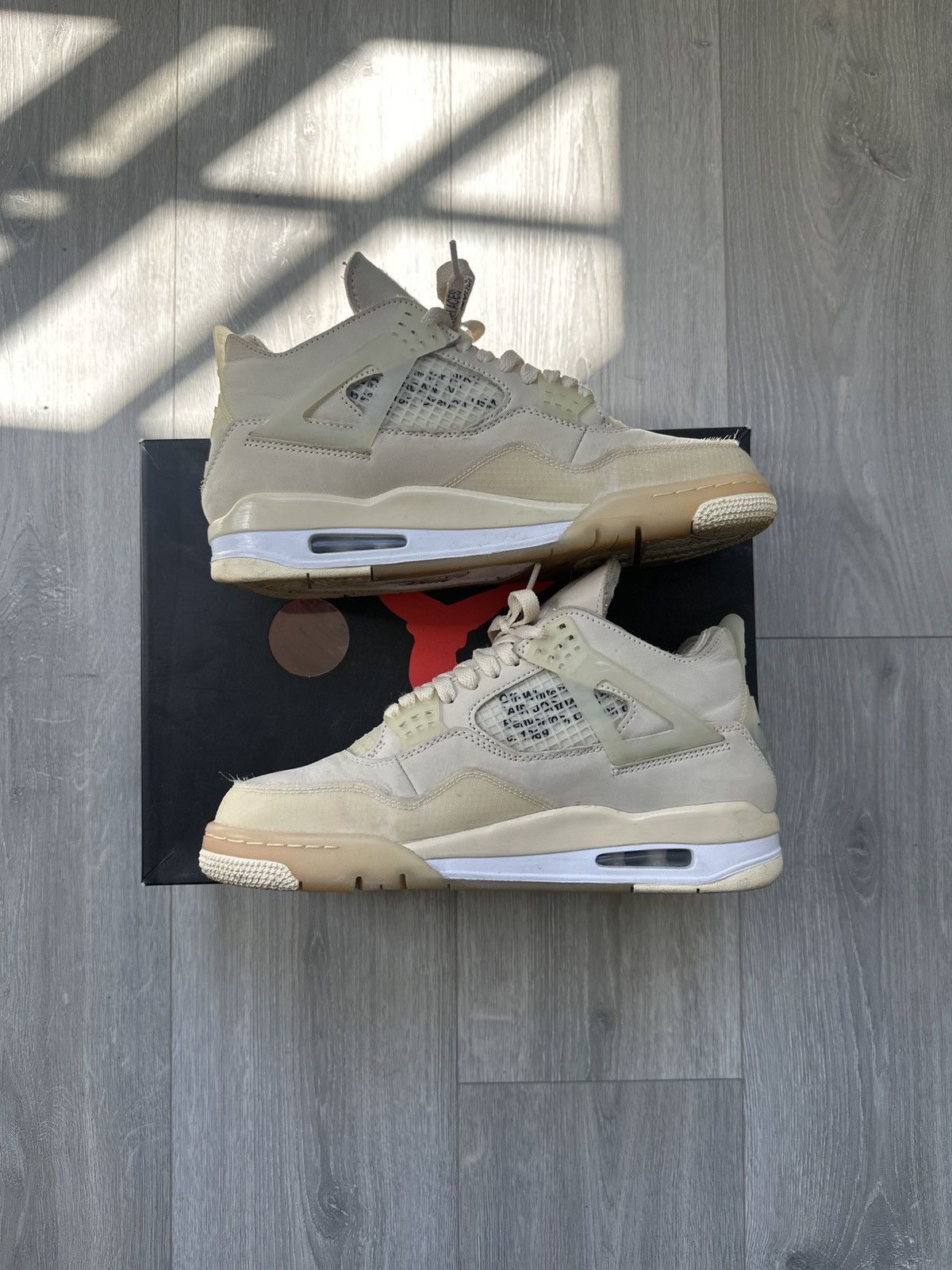 Jordan Brand Off White Air Jordan 4 Size US 8 / EU 41 - 2 Thumbnail