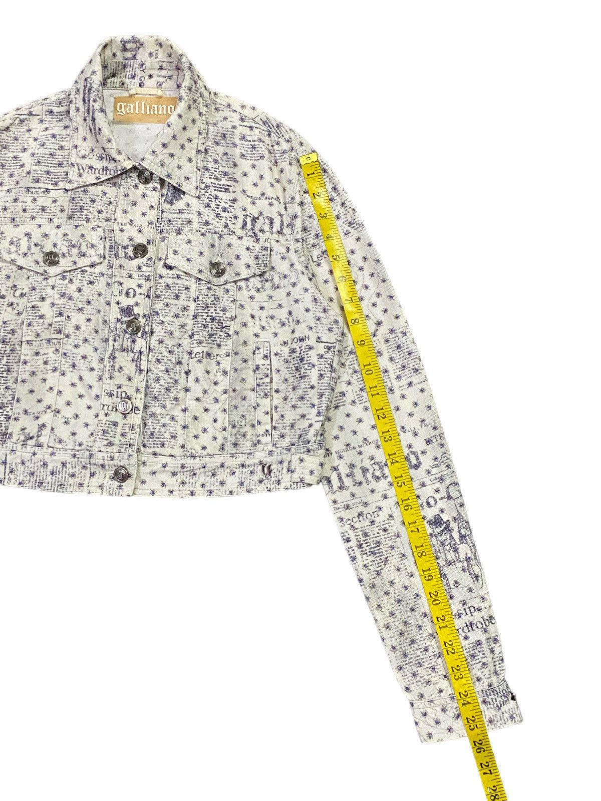 John Galliano Galliano Gazette Newspaper Corduroy Jacket Size M / US 6-8 / IT 42-44 - 7 Thumbnail