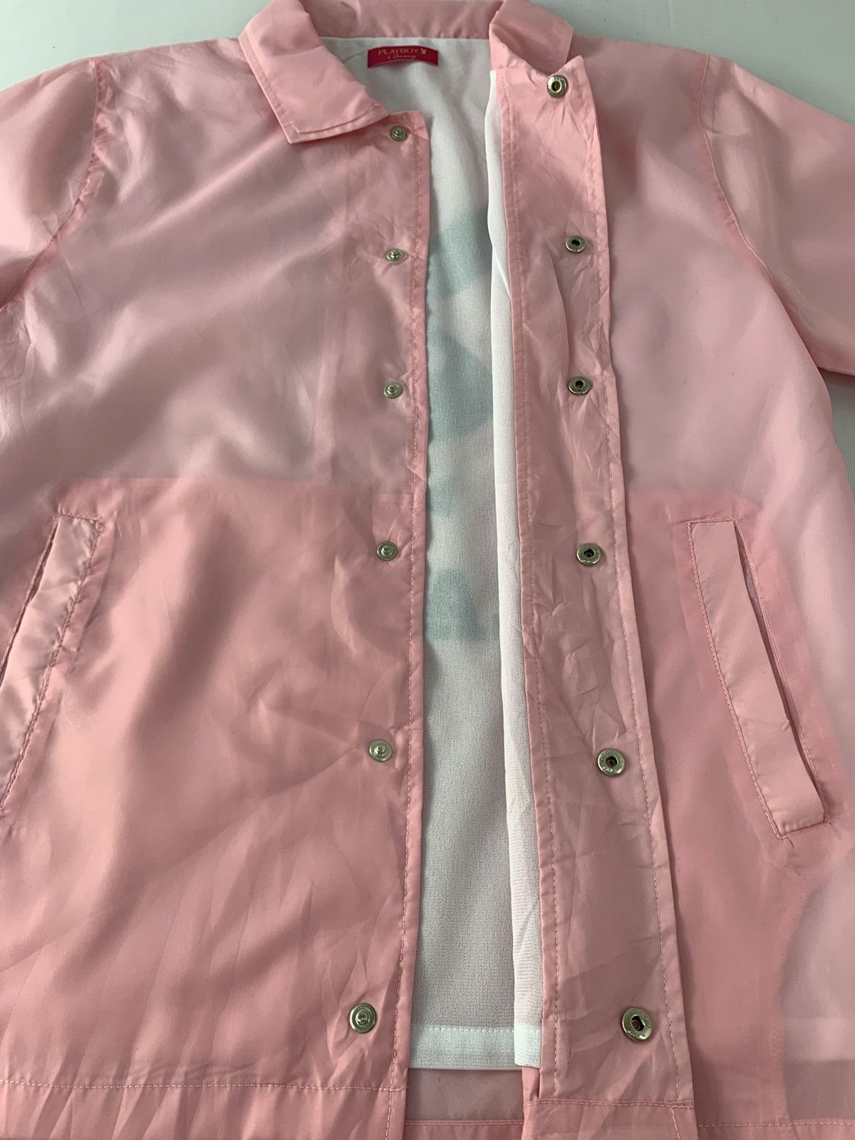 Playboy 90s Playboy Big Bunny Head Logo Windbreakers Jacket Size M / US 6-8 / IT 42-44 - 6 Thumbnail