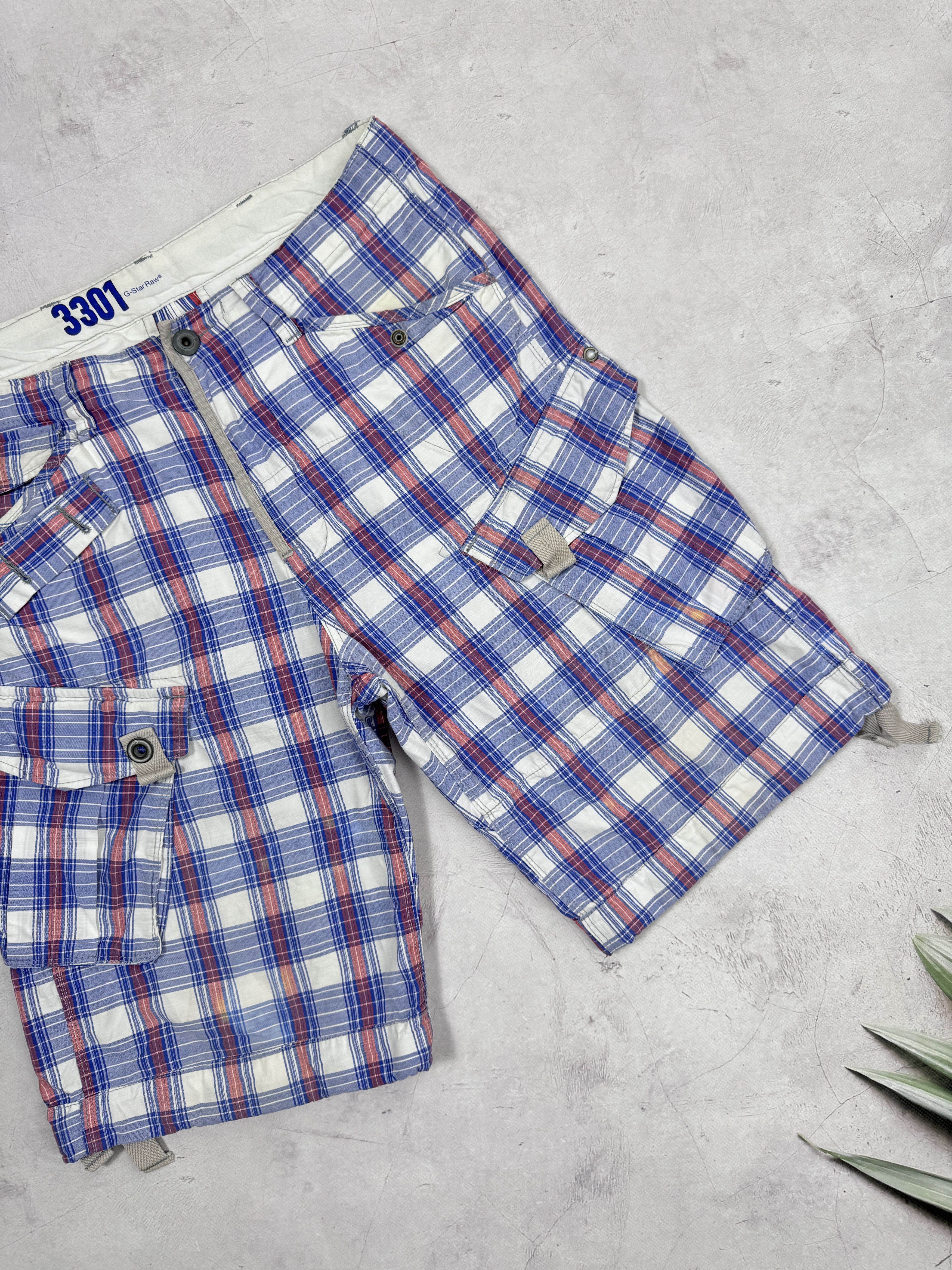 G-Star G-Star Raw Cargo Shorts Multicolor Check Size US 31 - 1 Thumbnail
