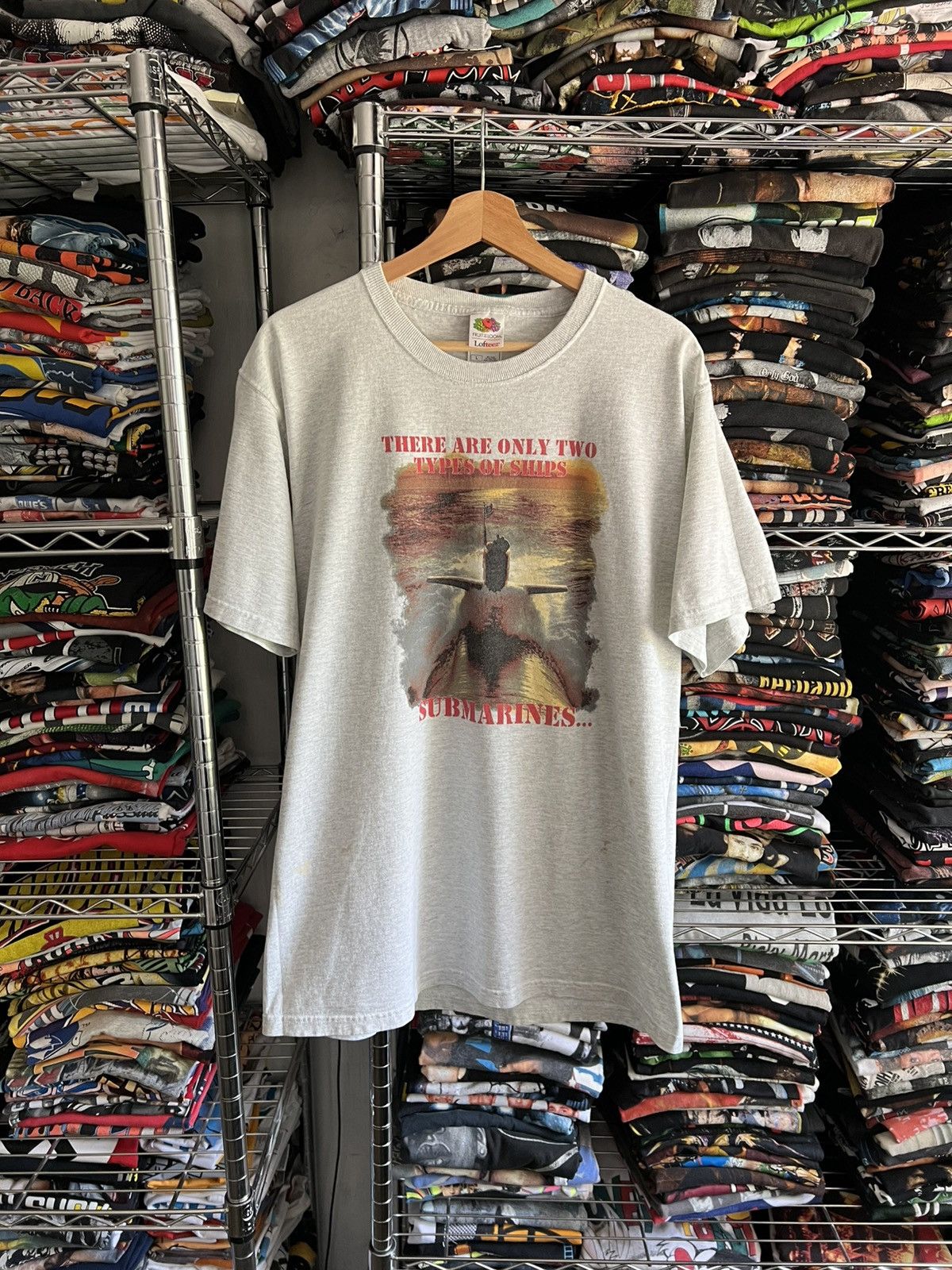 Fruit Of The Loom 2000s Submarines Types of Ships Targets Military Random Tee Size US L / EU 52-54 / 3 - 1 Thumbnail
