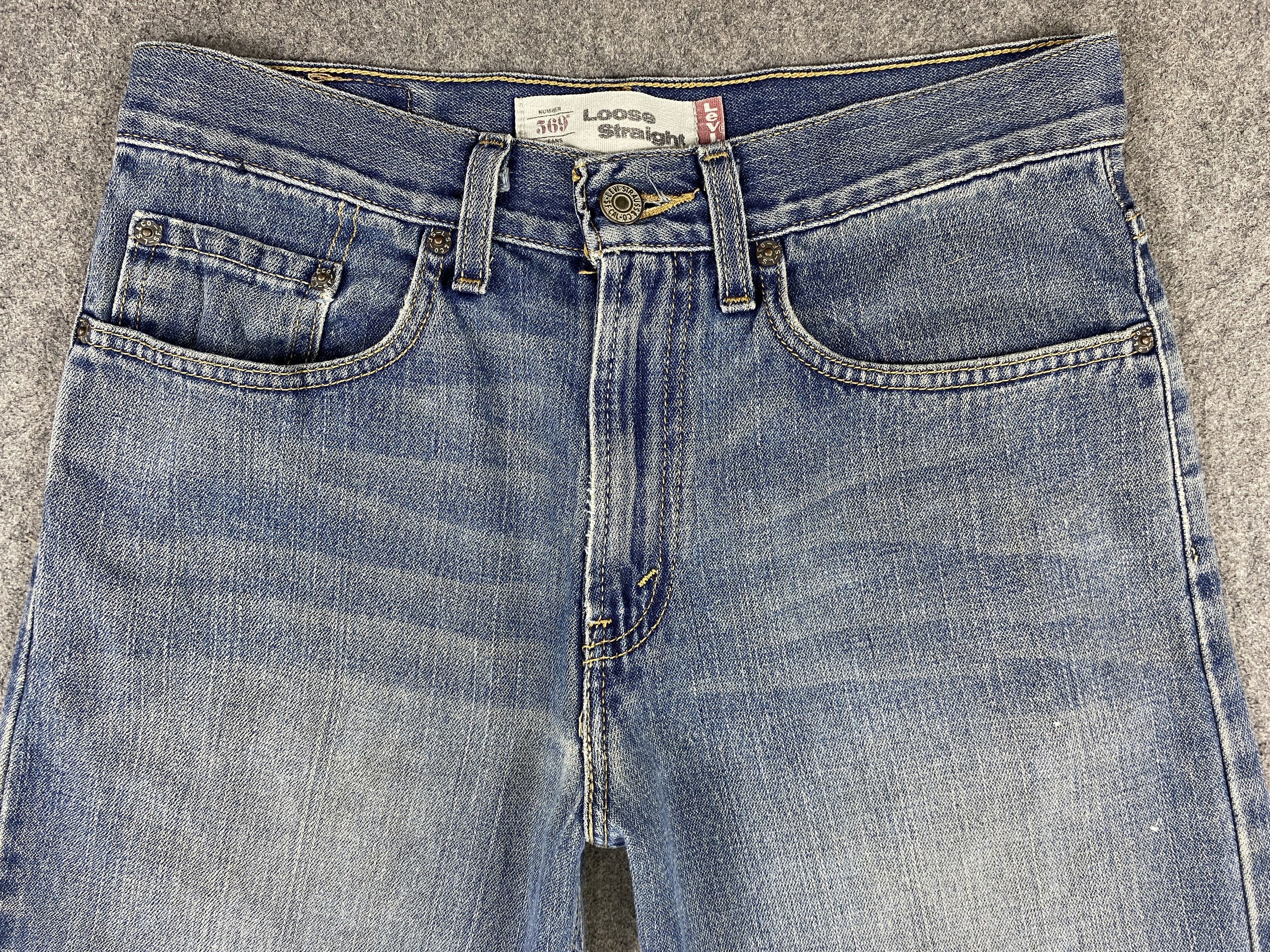 Levi's Faded Blue Vintage Levi's 569 29x28 Denim -JN2089 Size US 29 - 3 Thumbnail