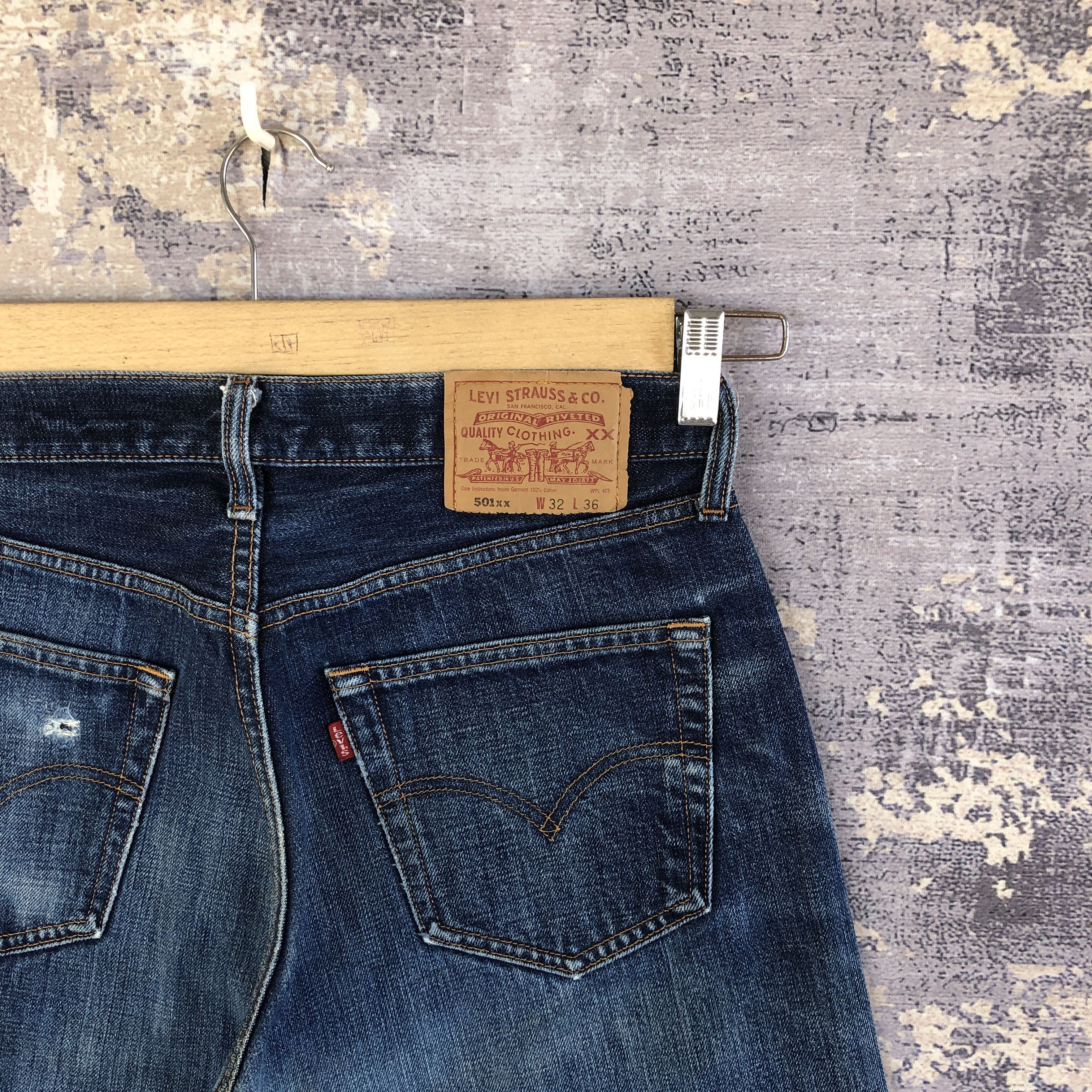 Levi's Vintage 90s Levis 501 Jeans Faded Levi's Distressed Denim Size US 30 / EU 46 - 5 Thumbnail