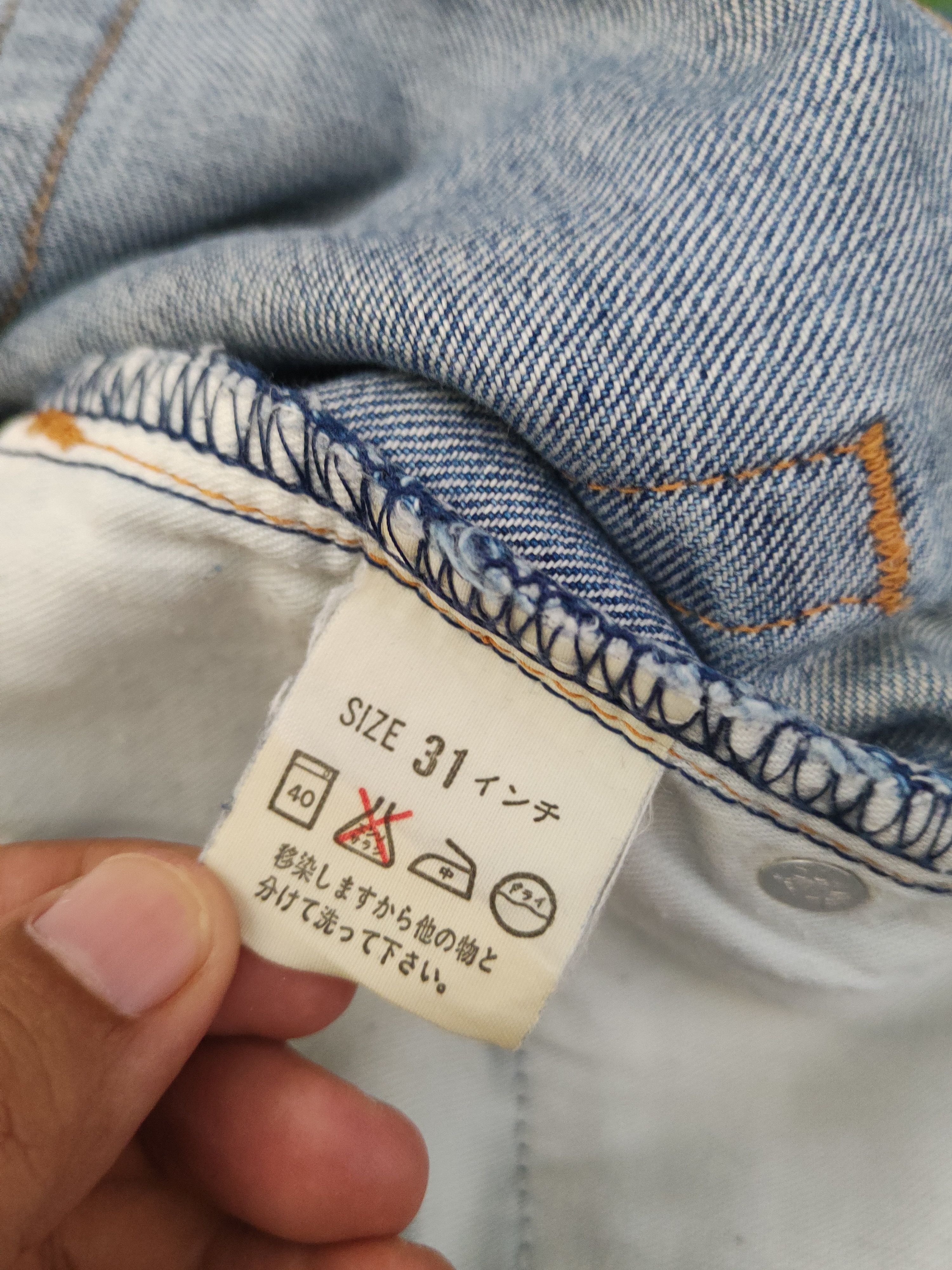Levi's 509 Levi's Blue Distressed Ripped denim Jeans #S2835 Size US 30 / EU 46 - 15 Thumbnail