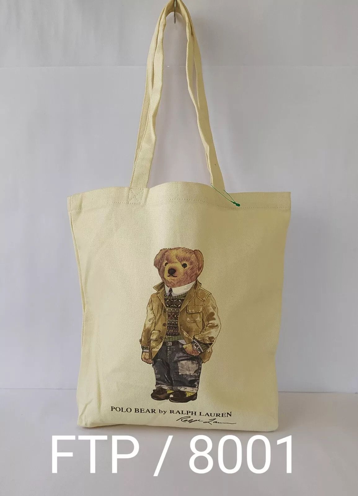 Polo Ralph Lauren Polo Ralph Lauren Polo Bear Cotton Canvas Tote Bag IFD 8001 Size ONE SIZE - 12 Thumbnail