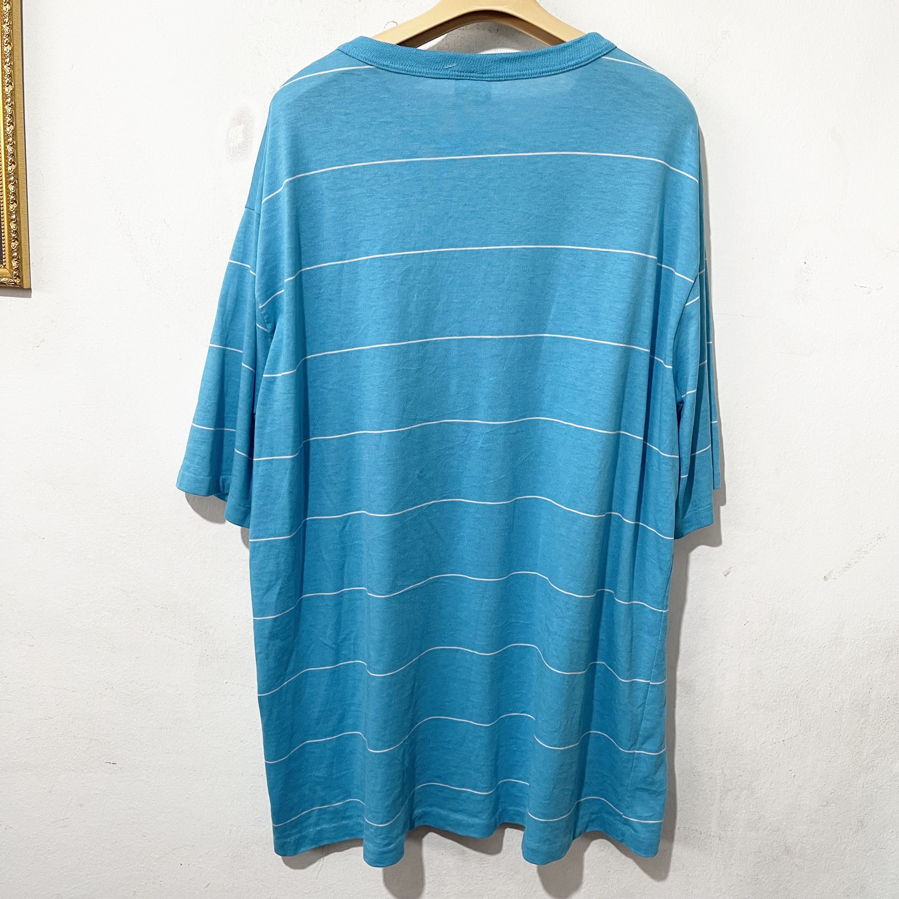 Vintage Vintage 90s Striped T-Shirt Size US XXL / EU 58 / 5 - 2 Thumbnail