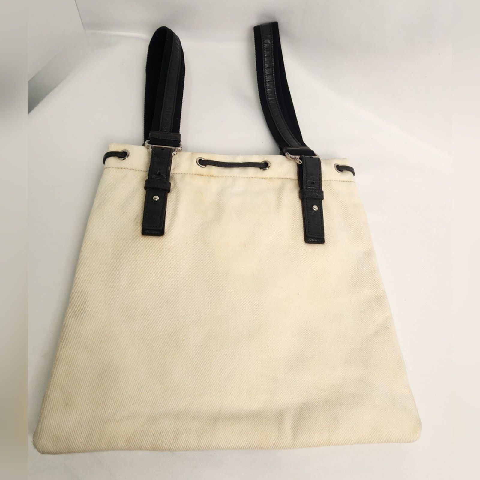 Yves Saint Laurent Yves Saint Laurent YSL Brown Cream Kahala Tote Messenger Bag Size ONE SIZE - 11 Thumbnail