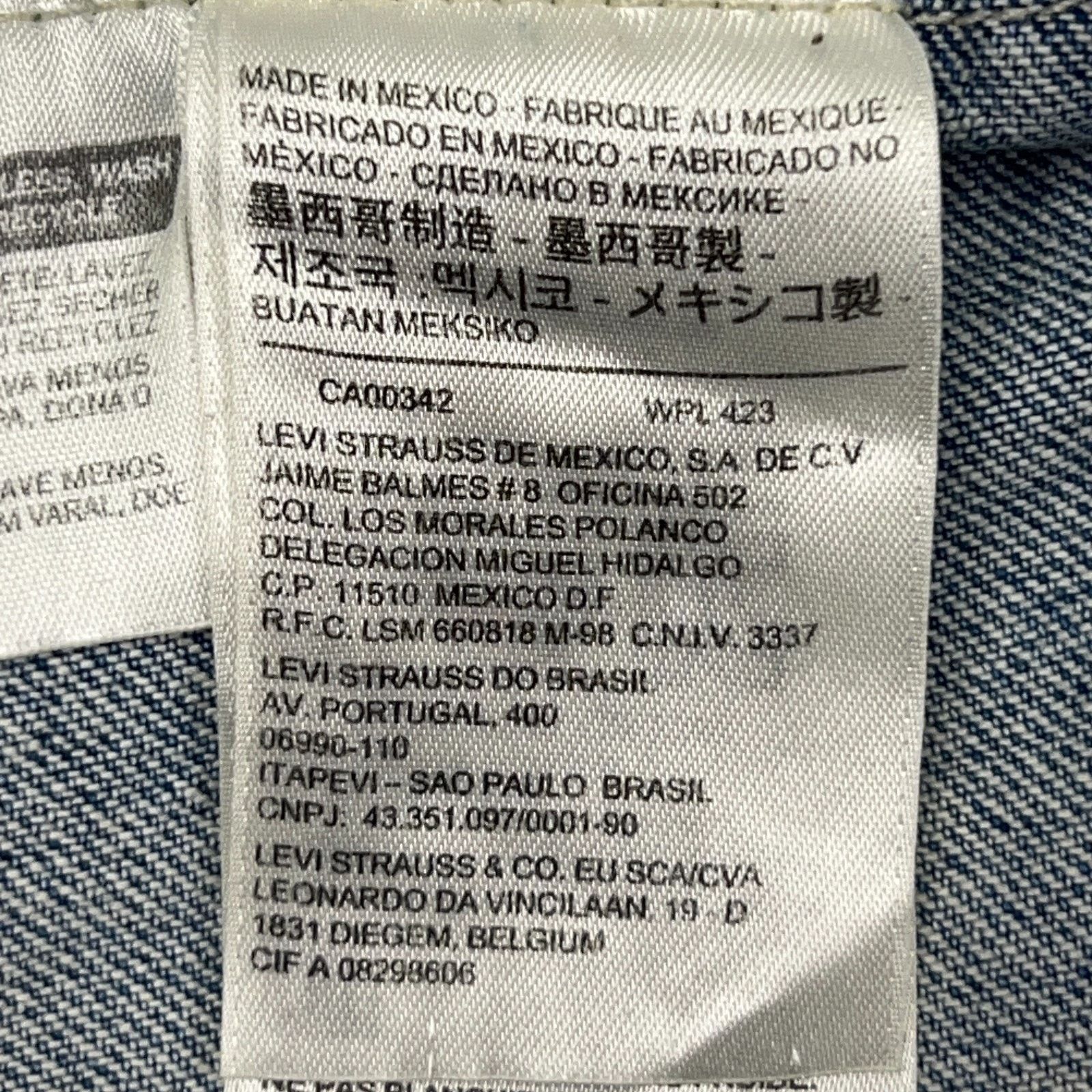 Levi's Levis Acid Wash Denim Jean Trucker Jacket Cloud Blue S Small Size US S / EU 44-46 / 1 - 8 Thumbnail