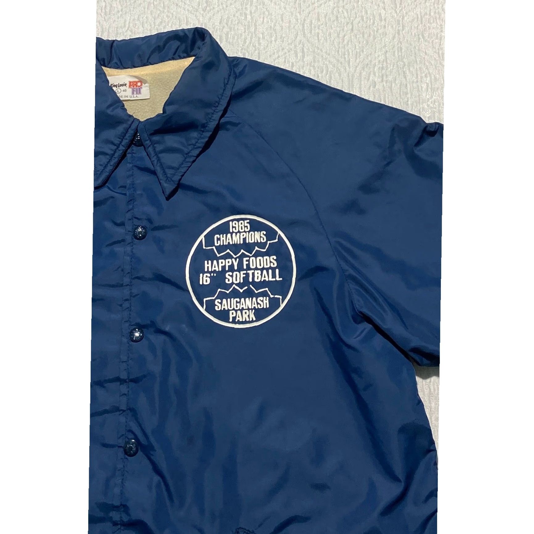 Vintage VINTAGE King Louie Pro Fit Softball Jacket Mens L USA Made Size US L / EU 52-54 / 3 - 4 Thumbnail