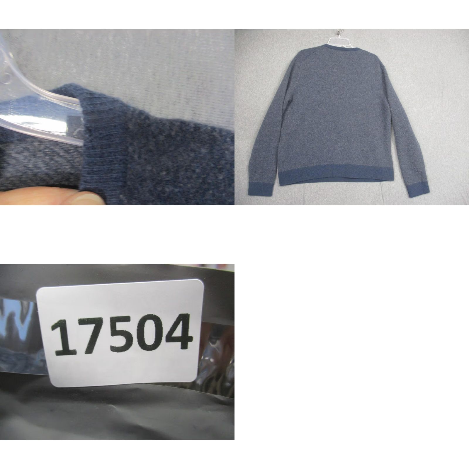 Polo Ralph Lauren Polo Ralph Lauren Mens Sweater XL Blue Gray Merino Wool Crewneck Italian Yarn Size US XL / EU 56 / 4 - 9 Thumbnail