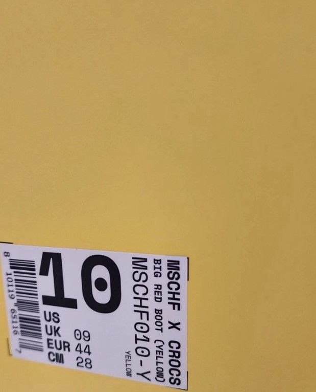 Crocs × MSCHF Crocs x Mschf Big Yellow Boot Size US 10 / EU 43 - 6 Thumbnail