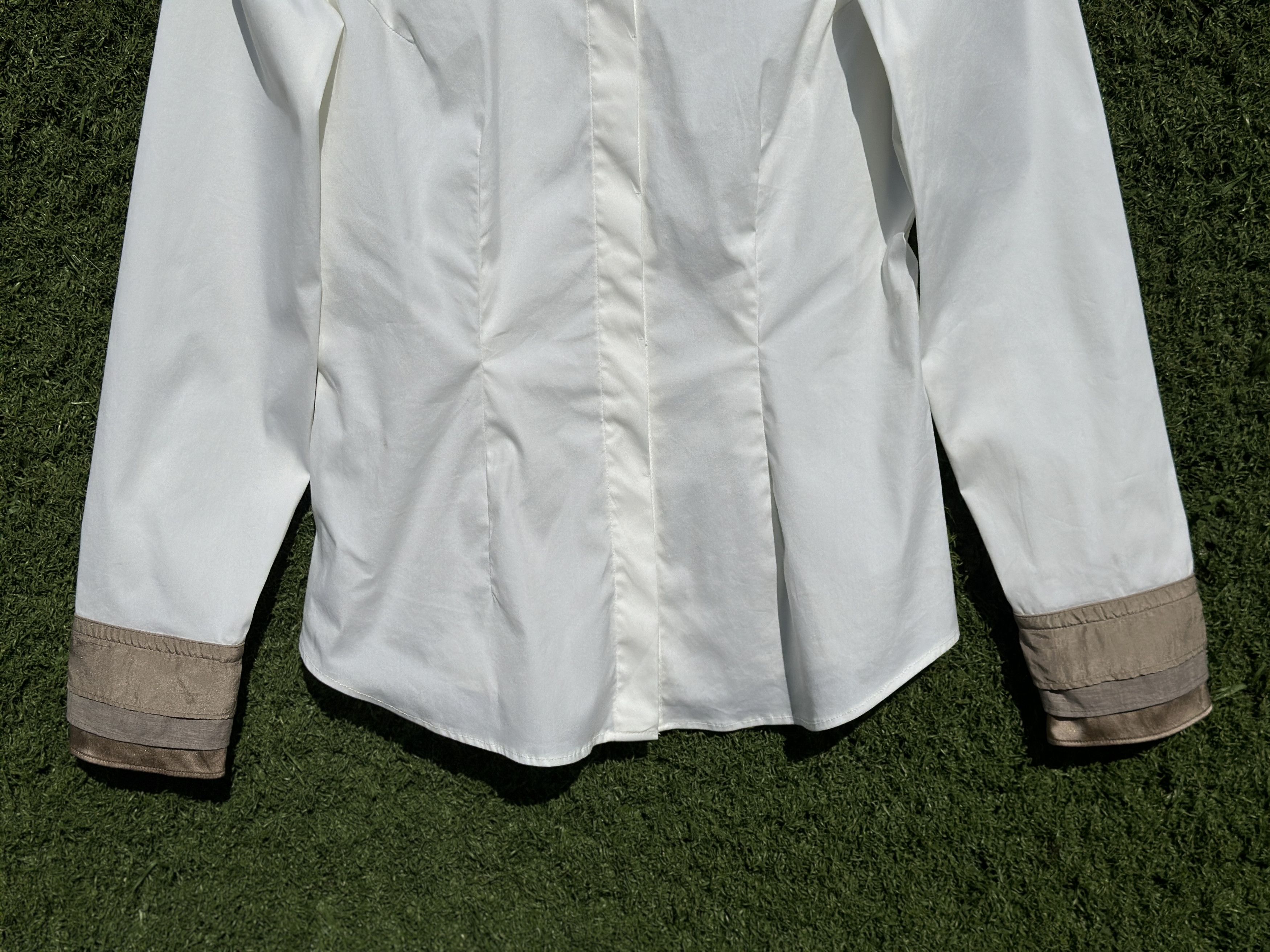 Brunello Cucinelli Brunello Cucinelli Tailored Silk Trim Collar Shirt Xs S Size S / US 4 / IT 40 - 11 Thumbnail