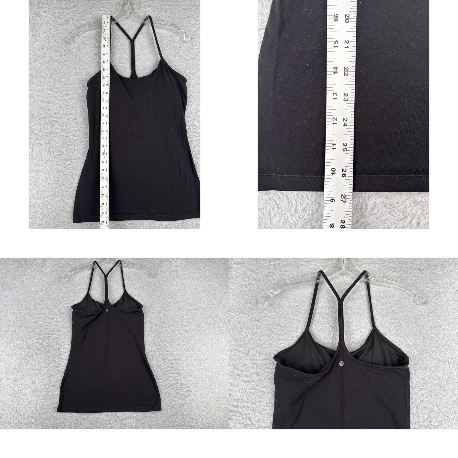 Lululemon Lululemon Shirt Women Tank Black Power Pose Racerback Built-In Bra 6 Sleeveless Sports Casual Workout T-Shirt Size M / US 6-8 / IT 42-44 - 8 Thumbnail