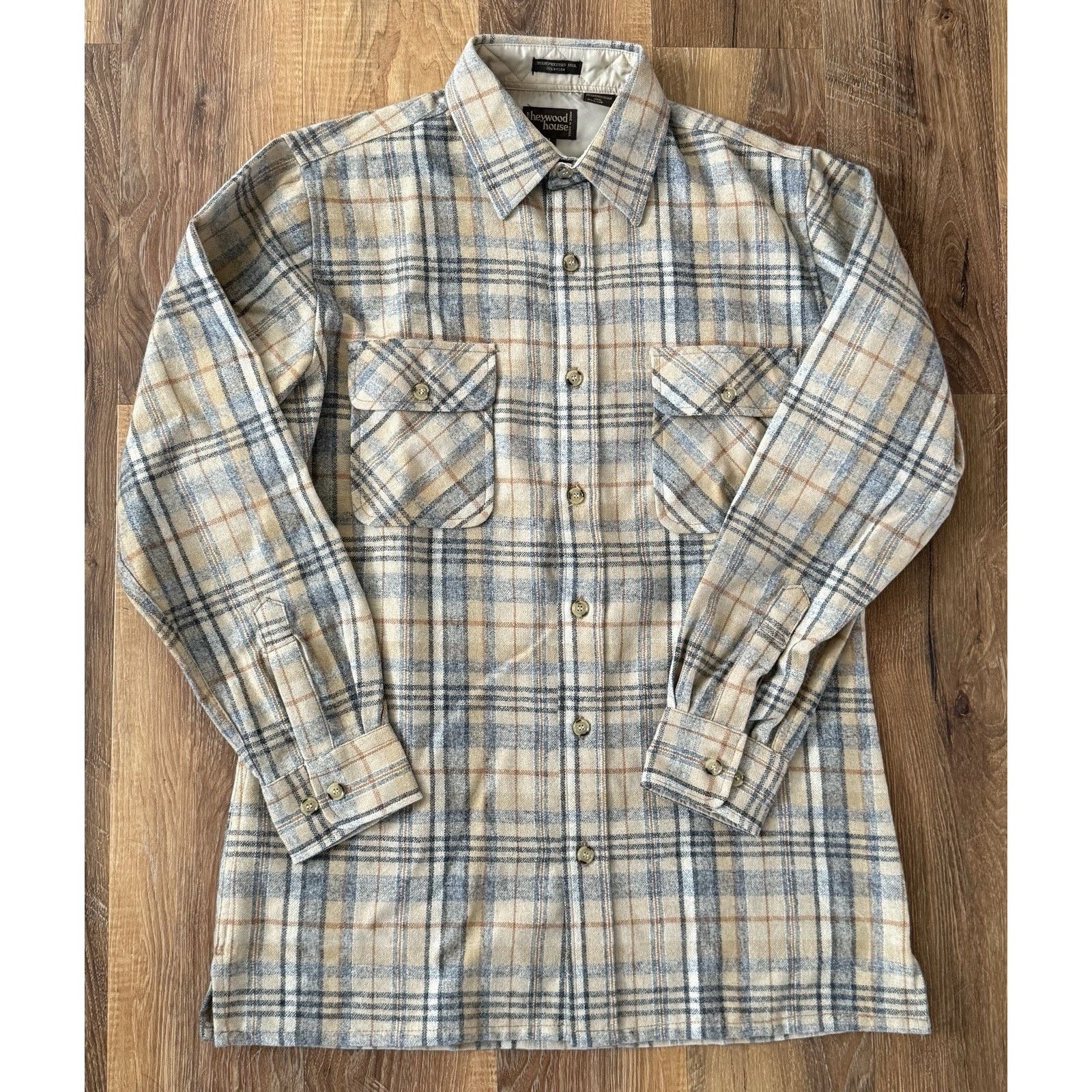 Other VTG Heywood House 85% Wool Plaid Mens Shirt Cabin Core Shirt Size US M / EU 48-50 / 2 - 3 Thumbnail